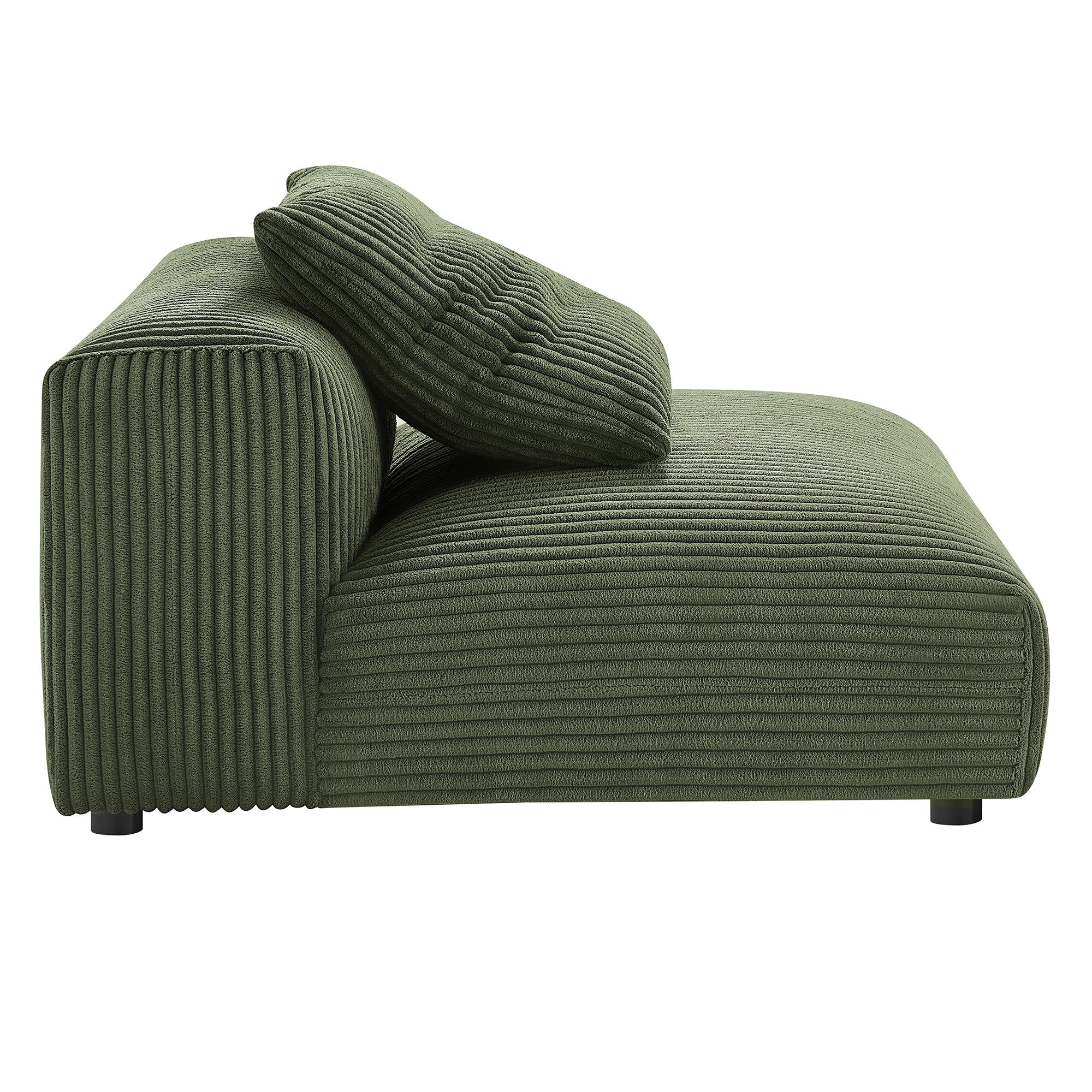 Modway Solace 3-Piece Modular Corduroy Upholstered Sofa