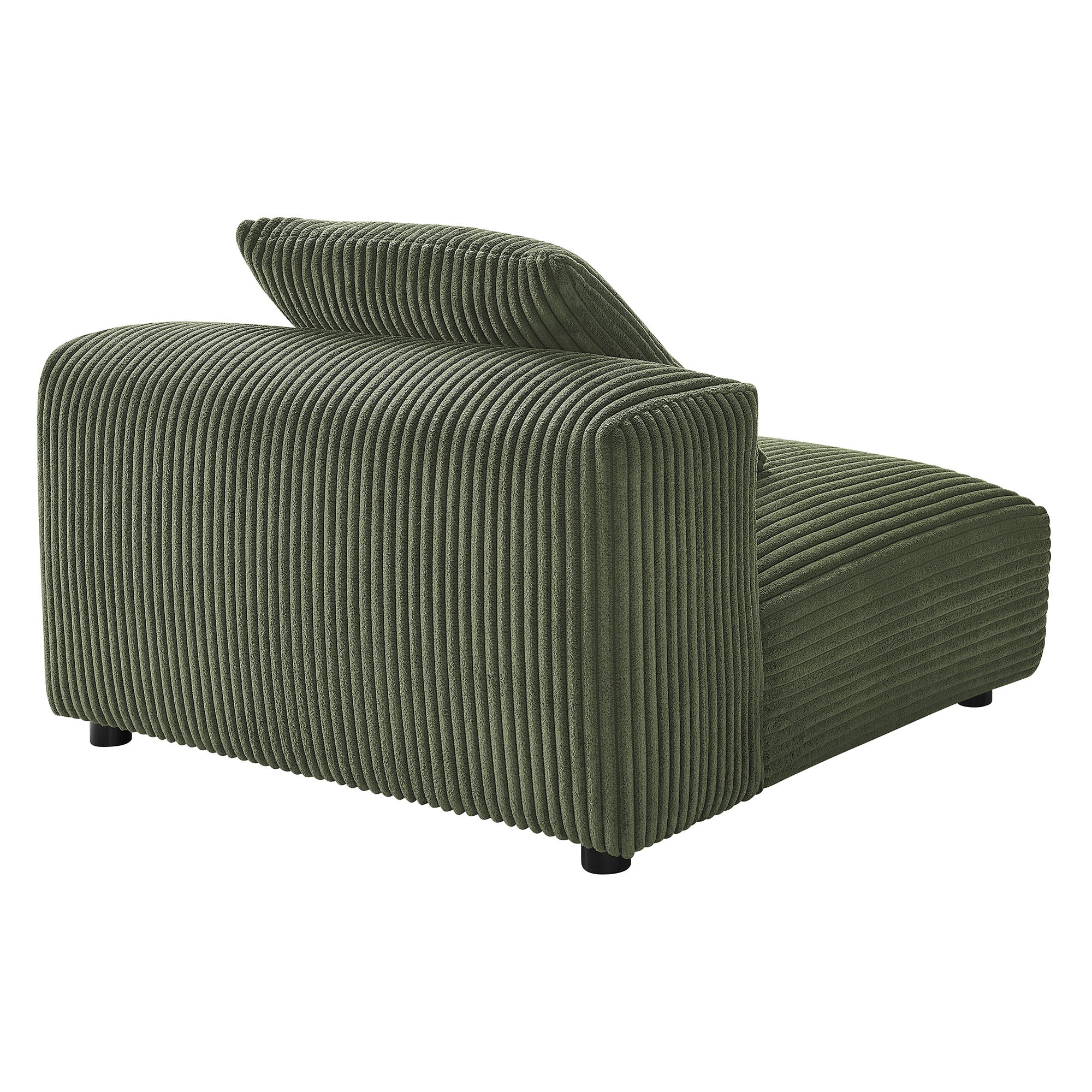 Modway Solace Modular Corduroy Upholstered Armless Chair