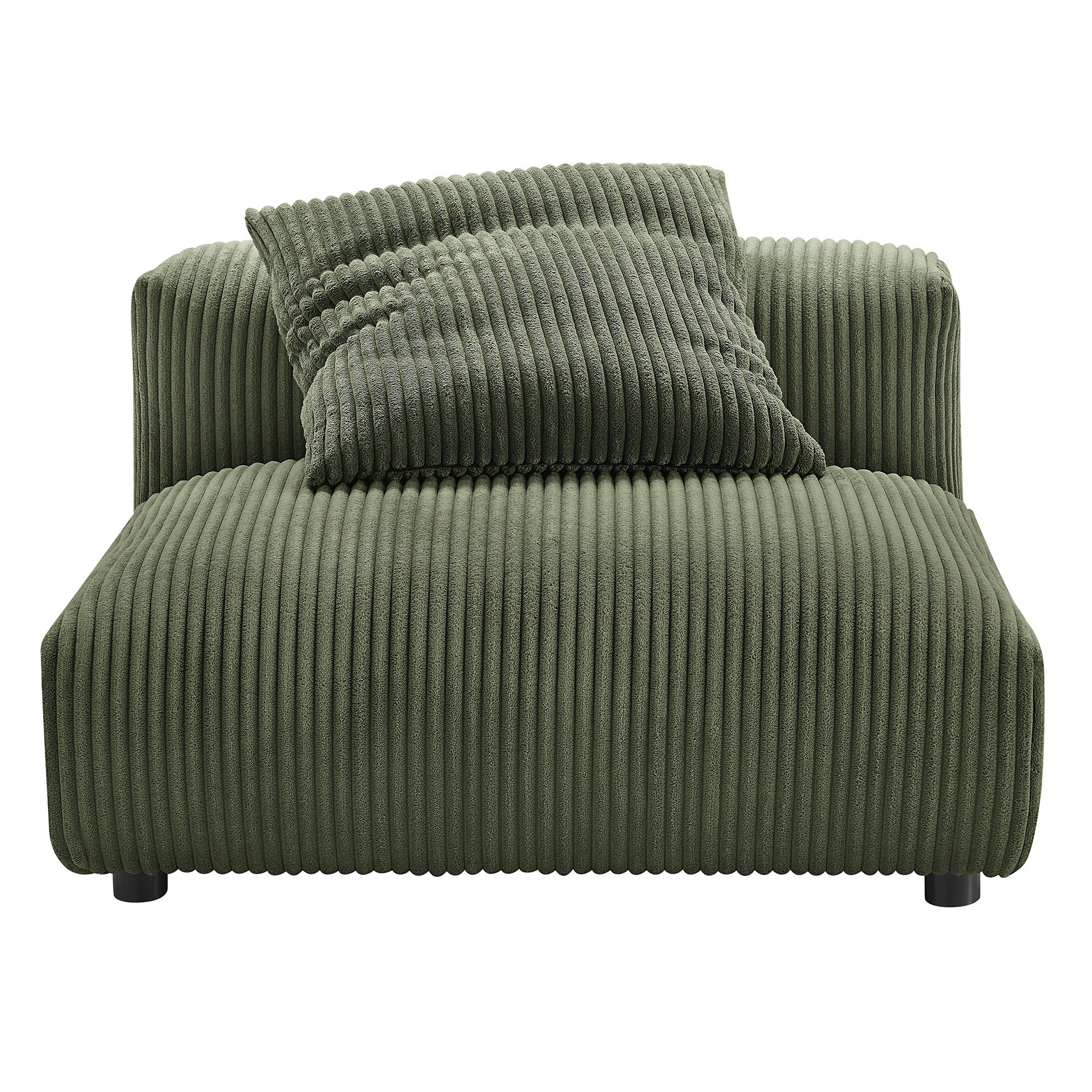 Modway Solace 3-Piece Modular Corduroy Upholstered Sofa