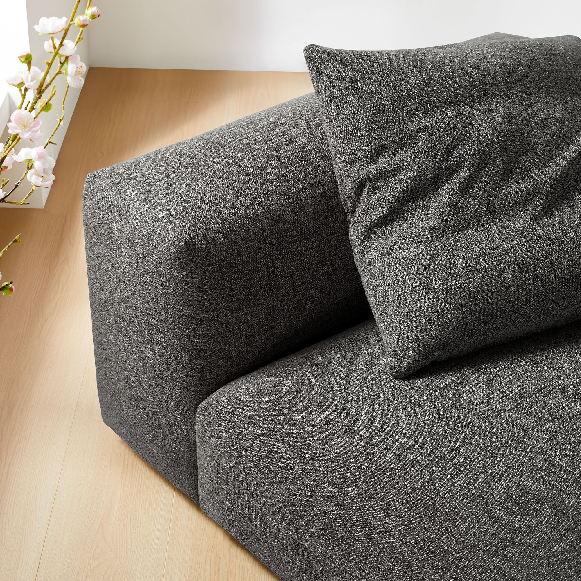 Modway Solace Modular Upholstered Fabric Armless Chair