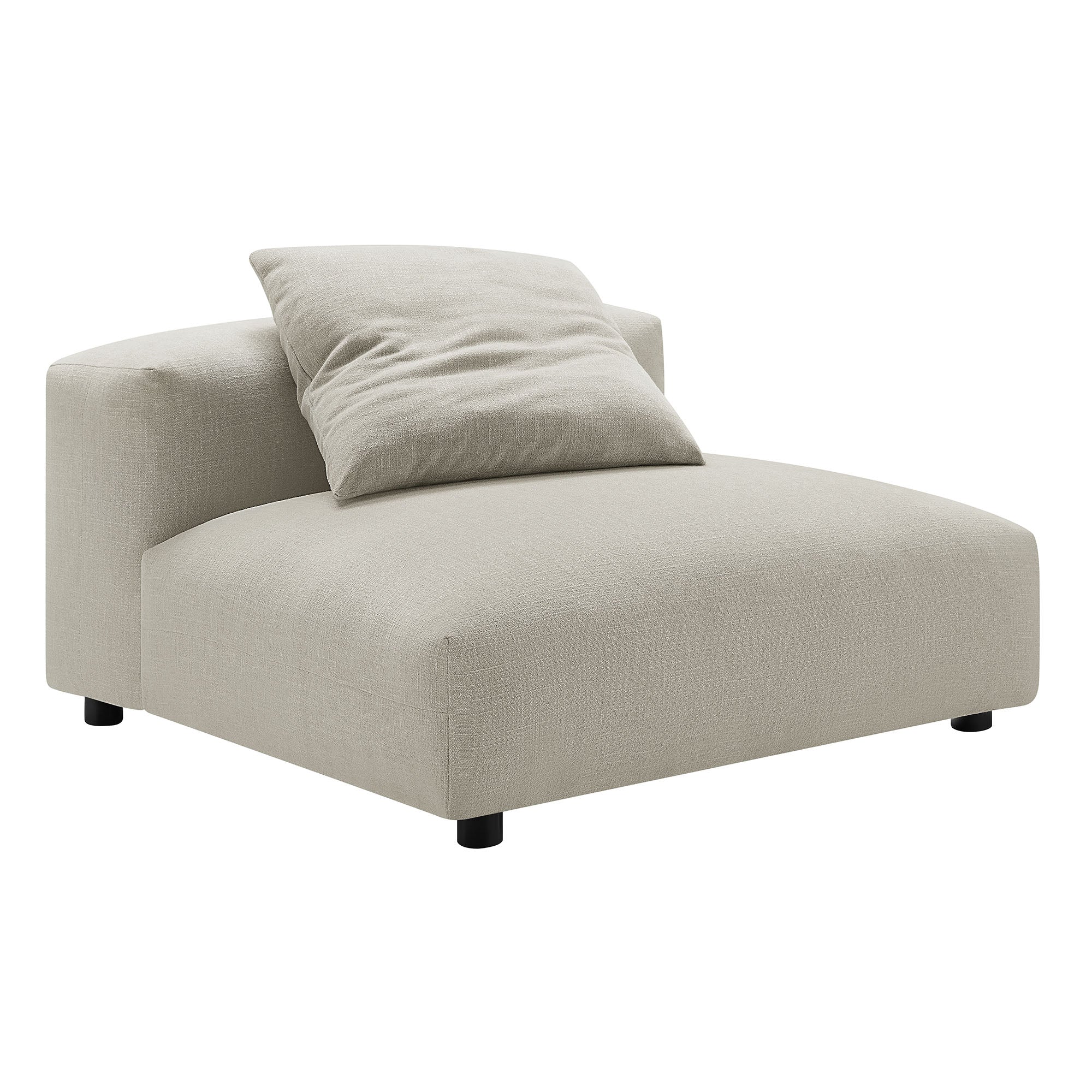Modway Solace 3-Piece Modular Upholstered Fabric Sofa