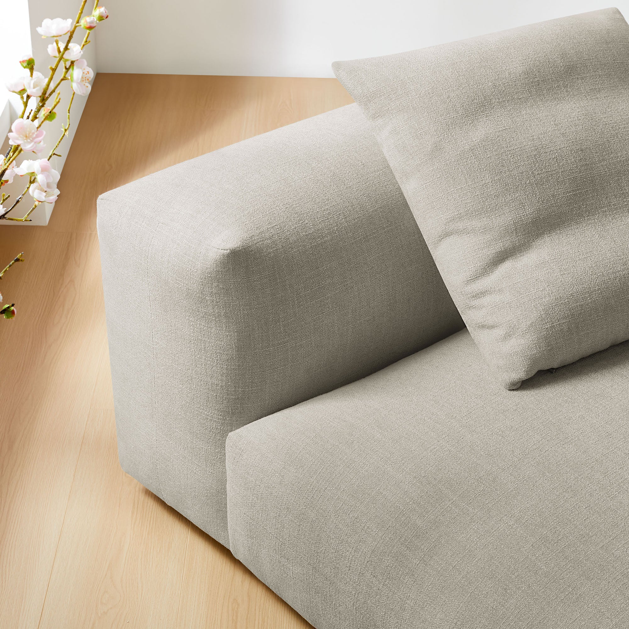 Modway Solace Modular Upholstered Fabric Armless Chair