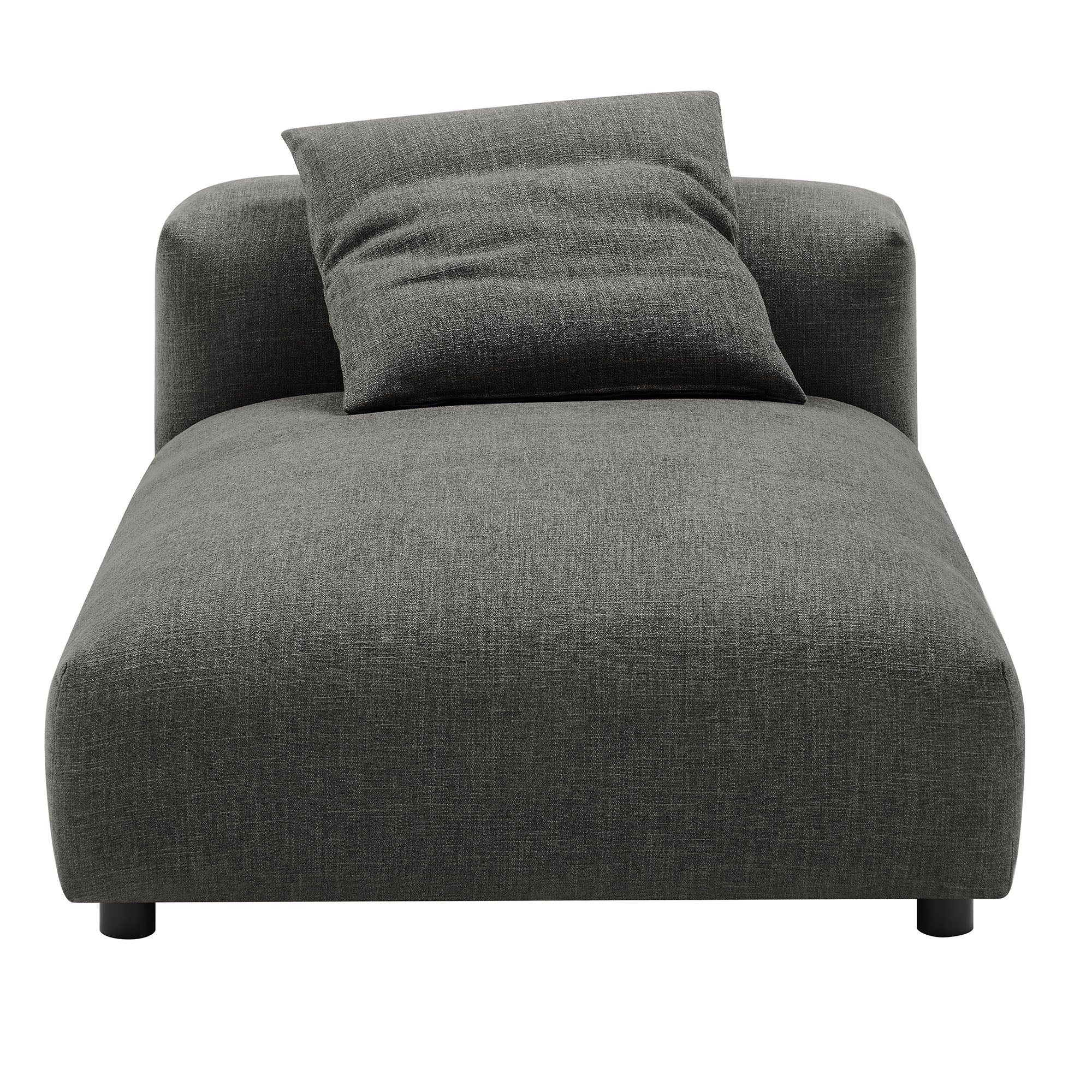 Modway Solace 2-Piece Modular Upholstered Fabric Sectional Sofa With Chaise