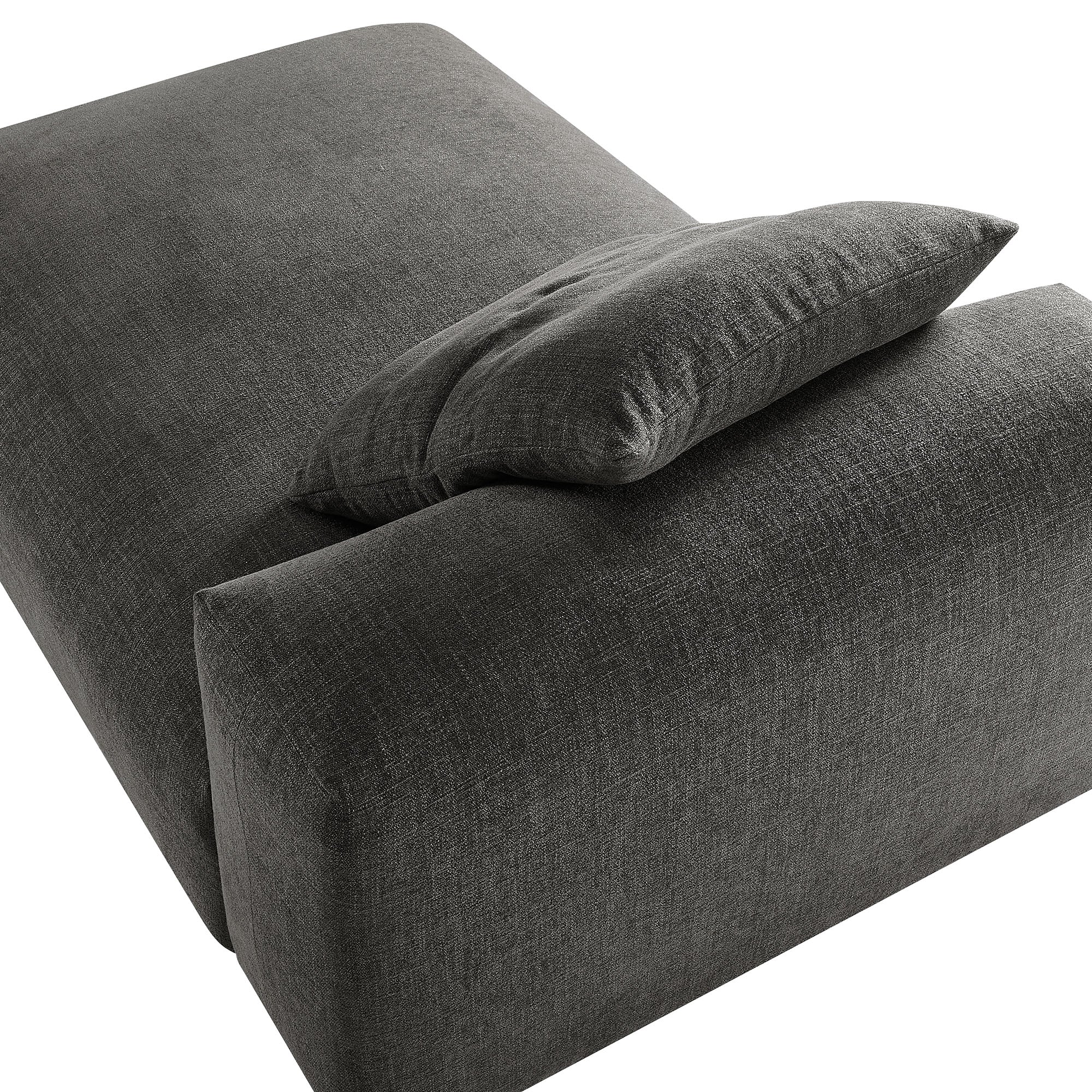 Modway Solace Modular Upholstered Fabric Armless Chaise Lounge