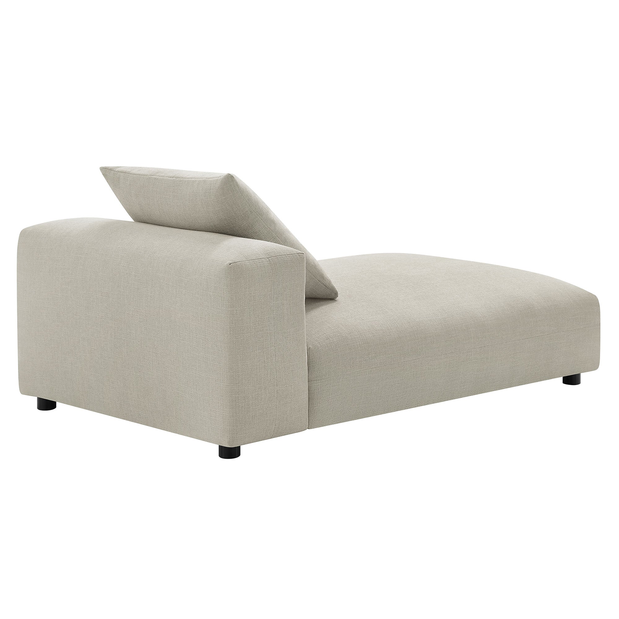 Modway Solace Modular Upholstered Fabric Armless Chaise Lounge