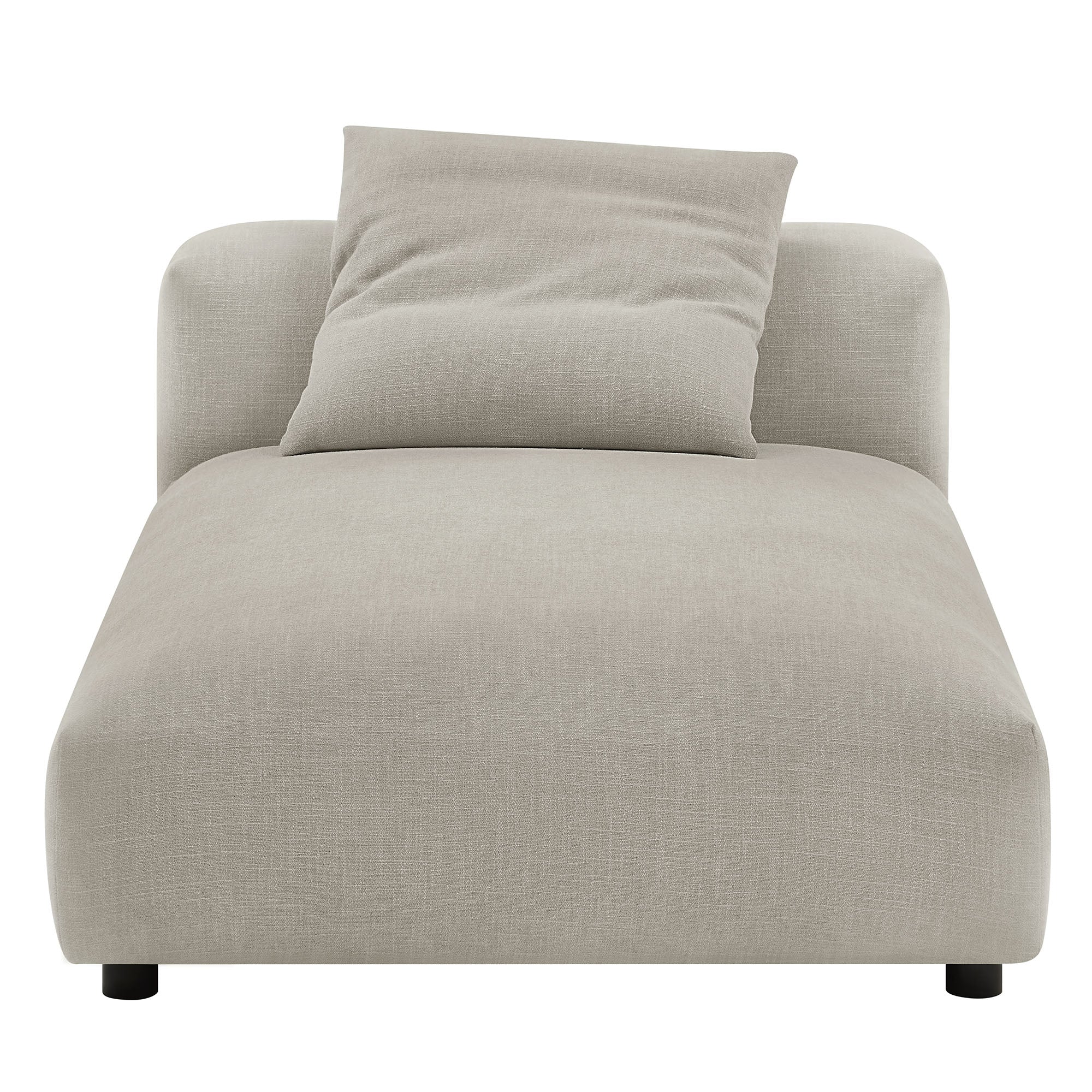 Modway Solace 2-Piece Modular Upholstered Fabric Sectional Sofa With Chaise
