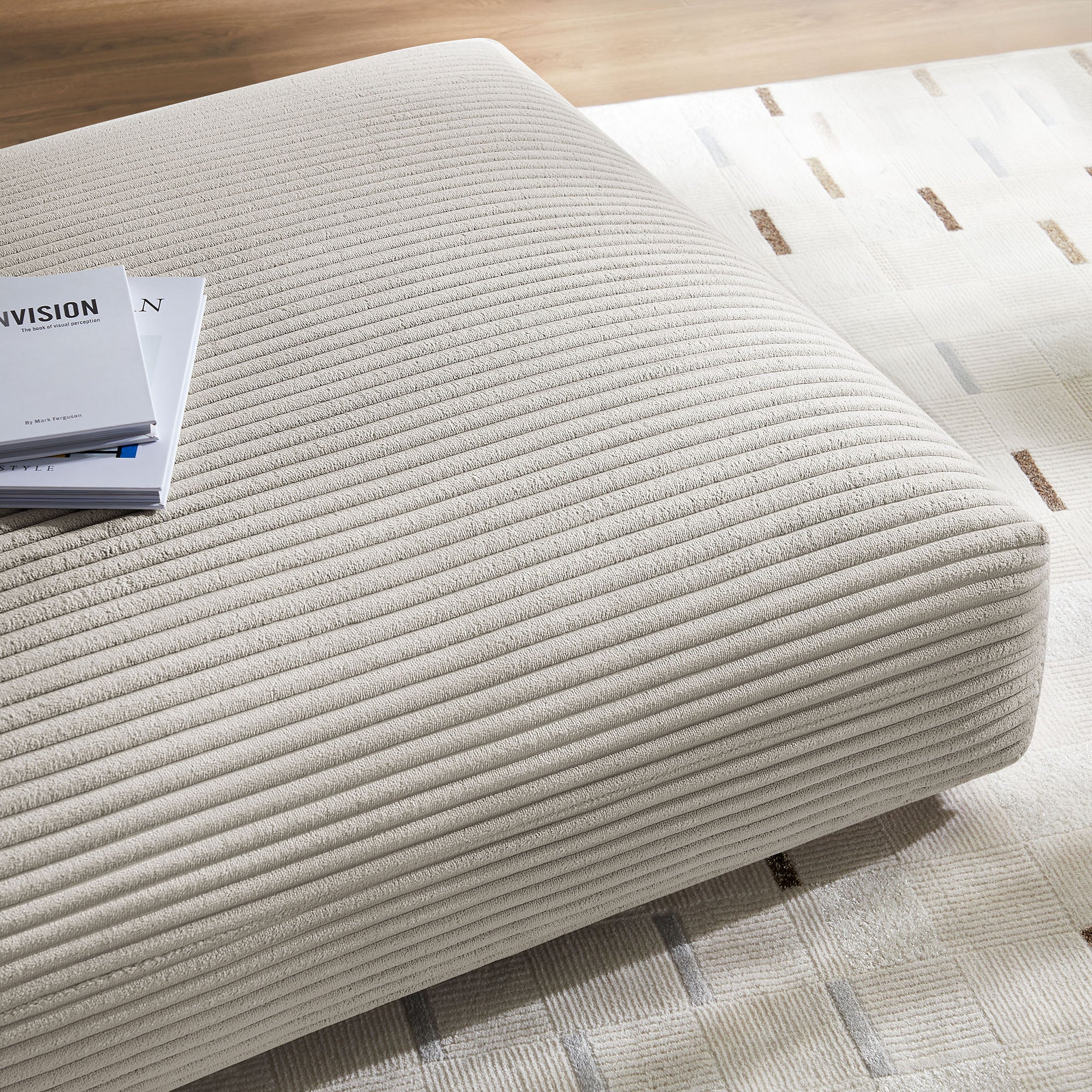 Modway Solace Modular Corduroy Upholstered Ottoman