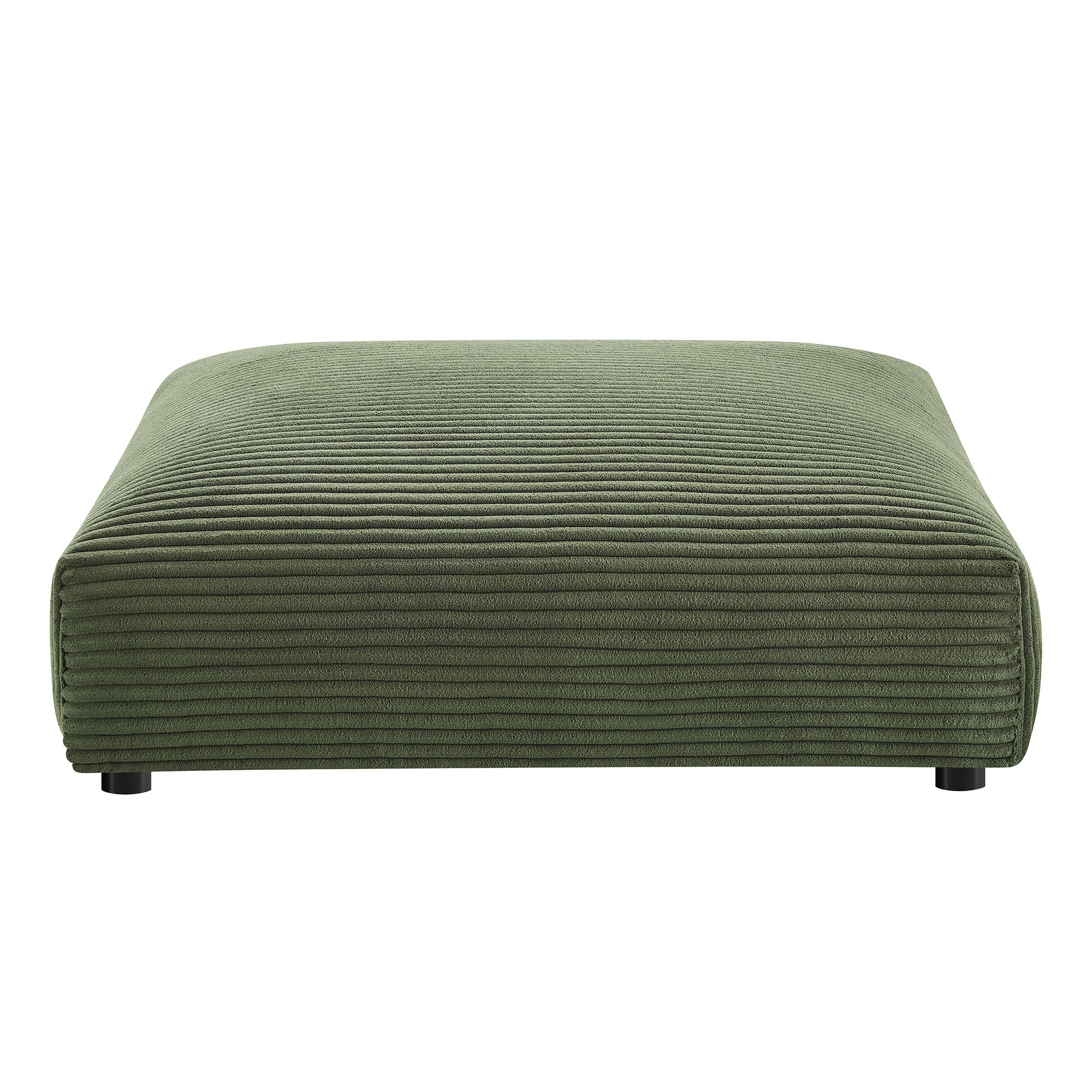 Modway Solace Modular Corduroy Upholstered Armless Loveseat and Ottoman Set