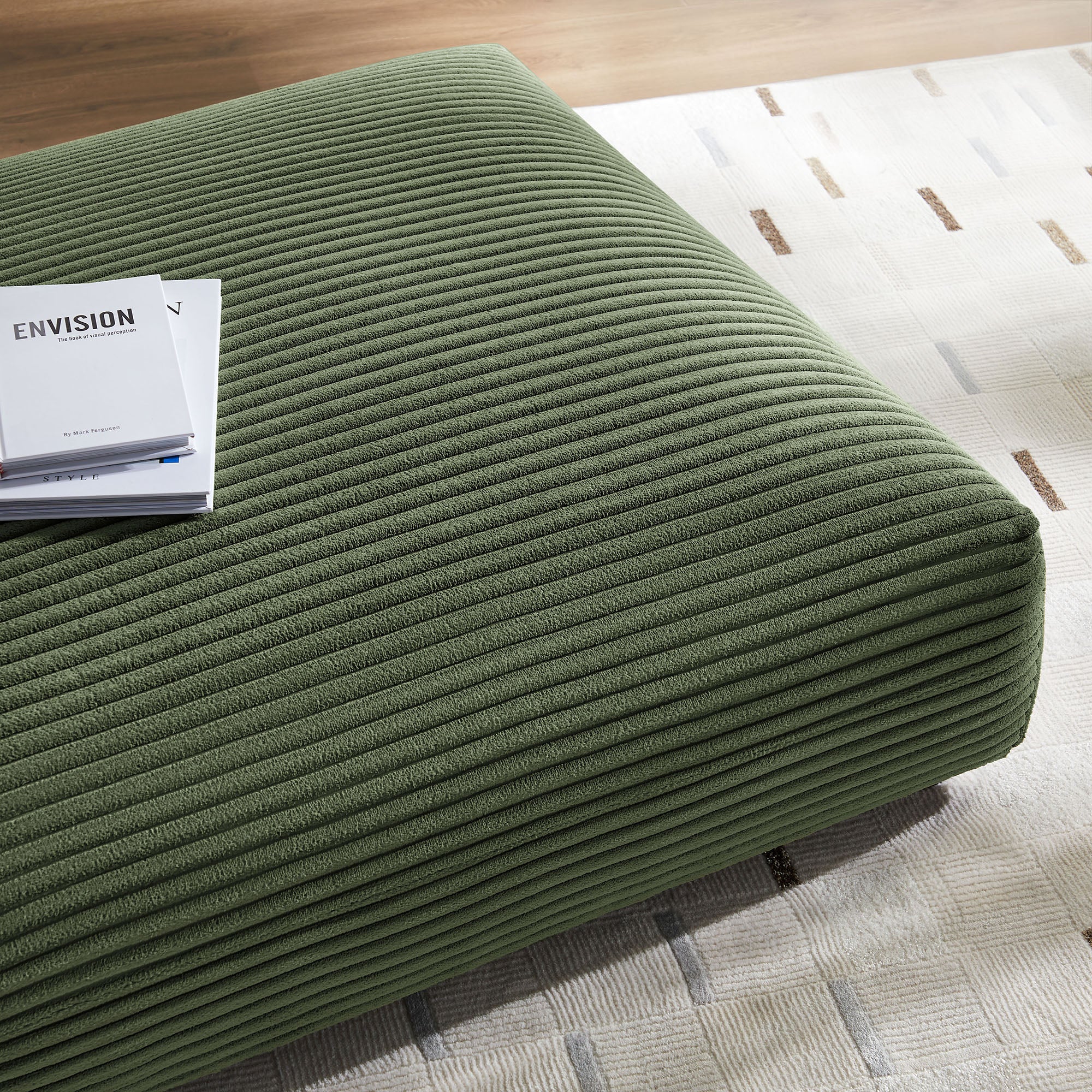 Modway Solace Modular Corduroy Upholstered Ottoman