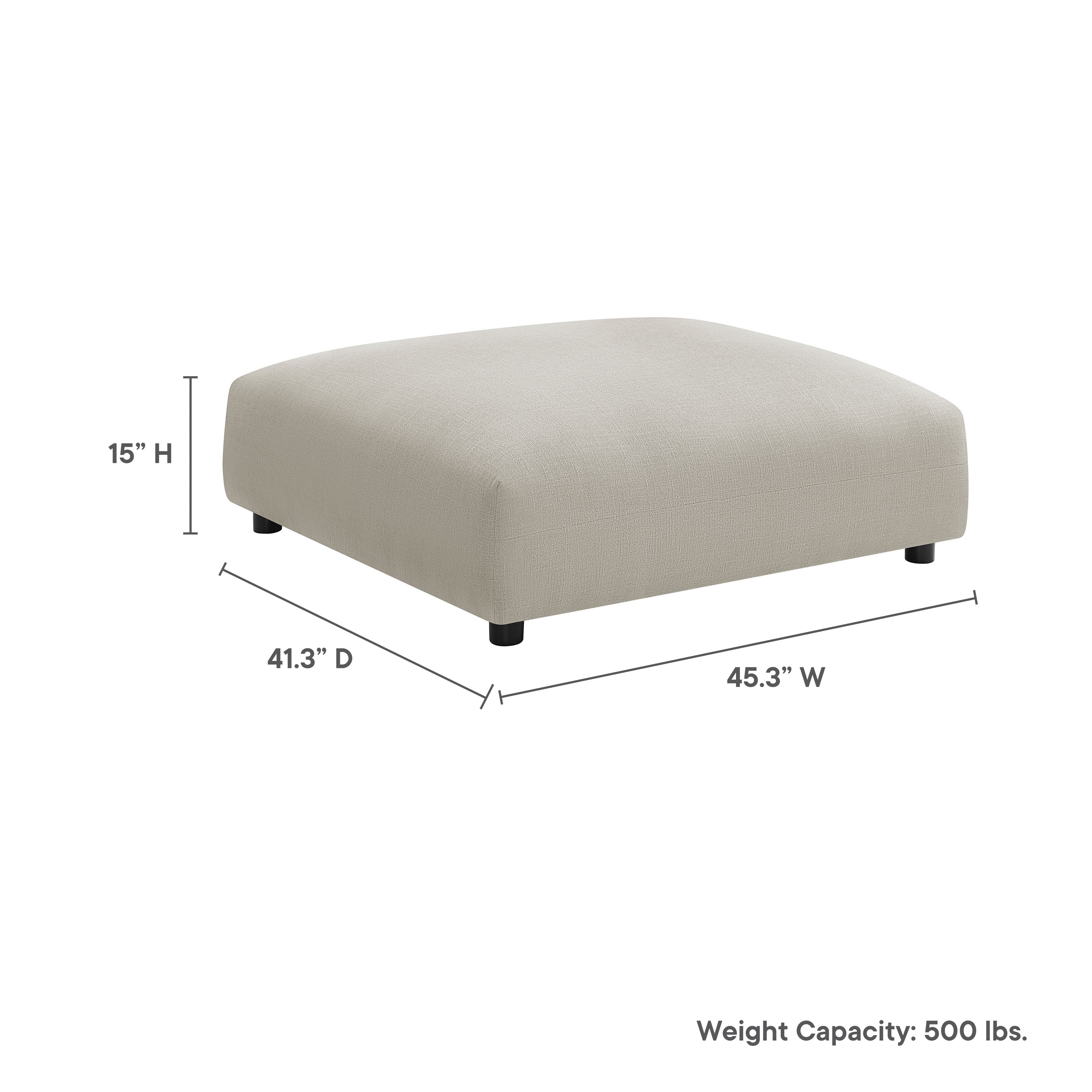 Modway Solace Modular Upholstered Fabric Ottoman