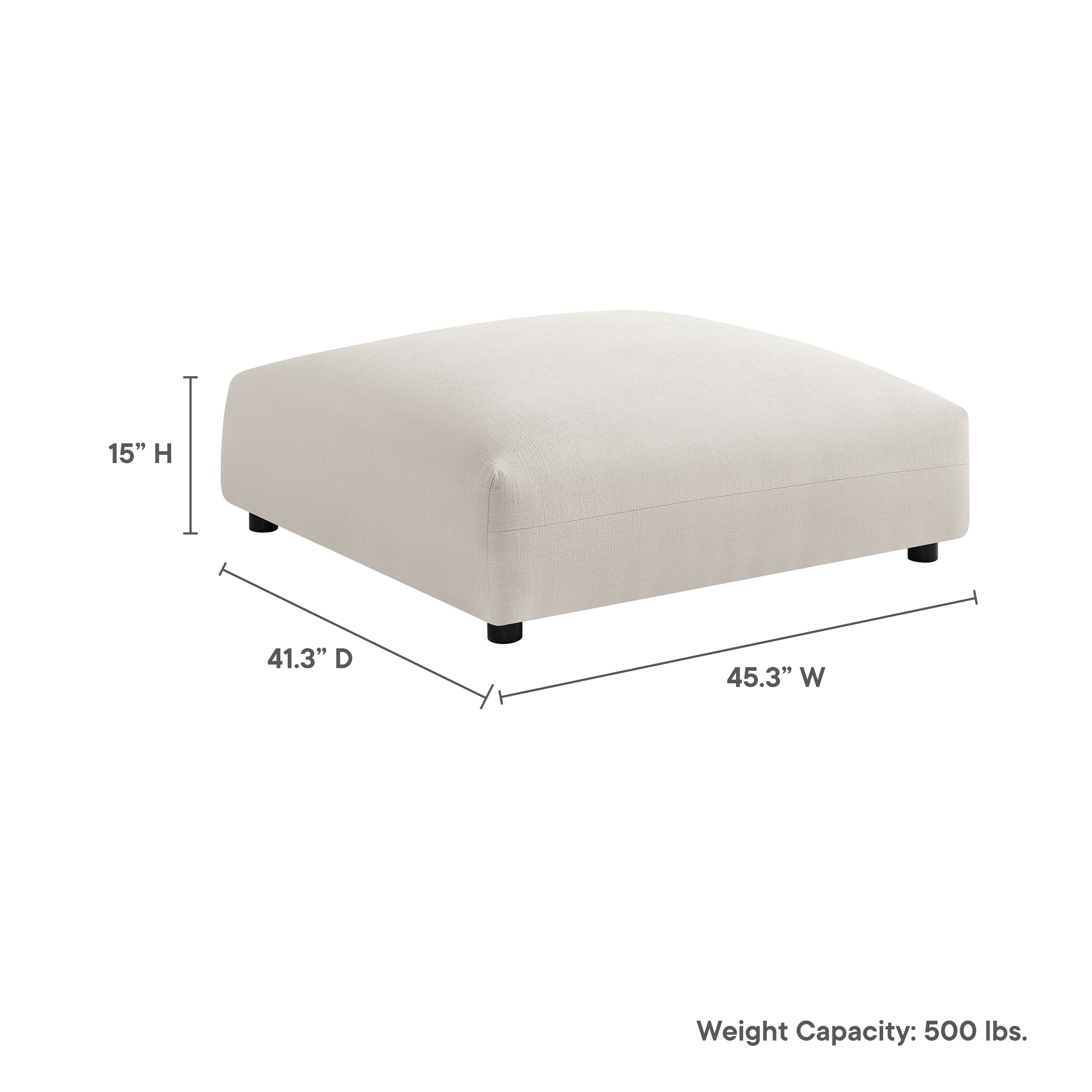 Modway Solace Modular Upholstered Fabric Ottoman