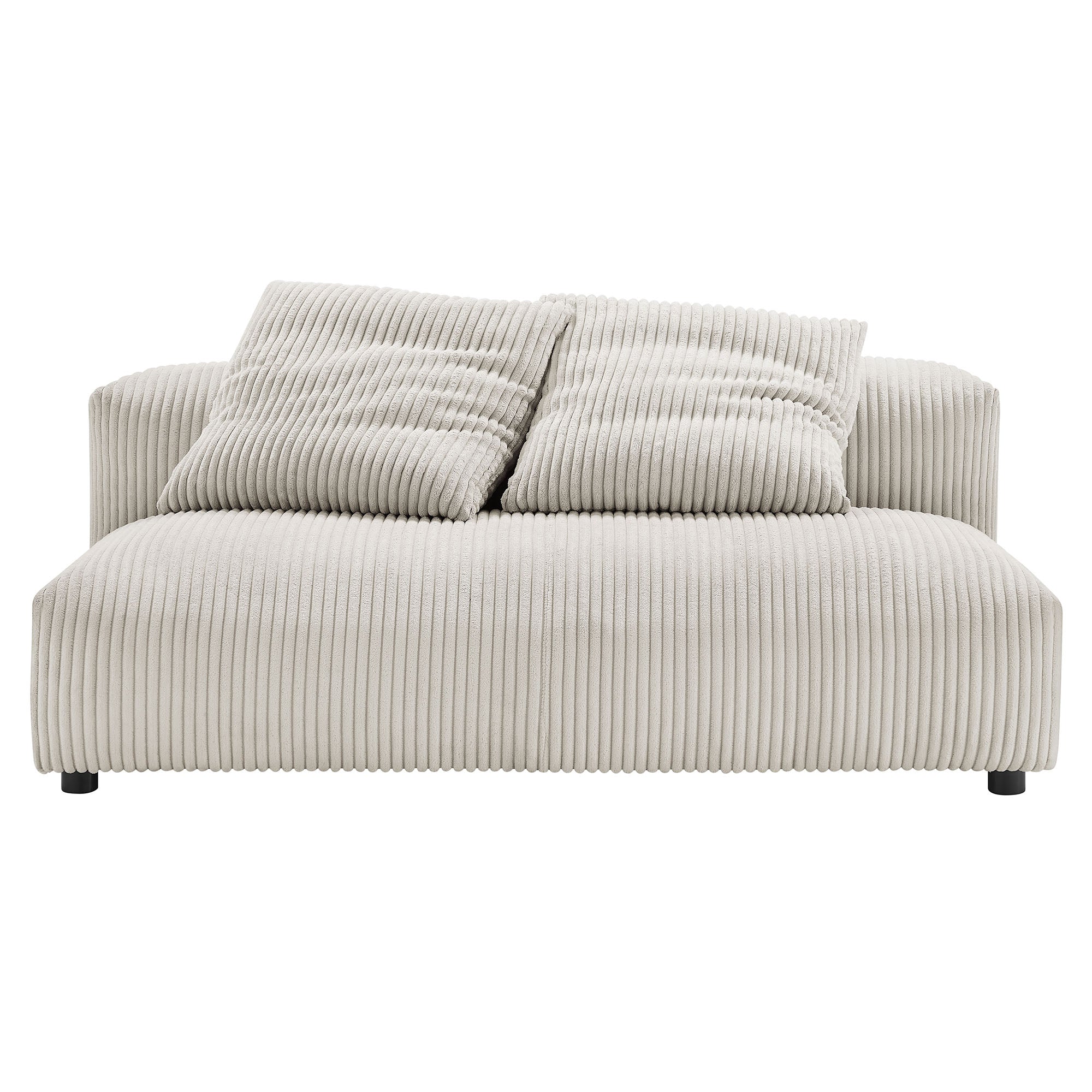 Modway Solace Modular Corduroy Upholstered Armless Loveseat