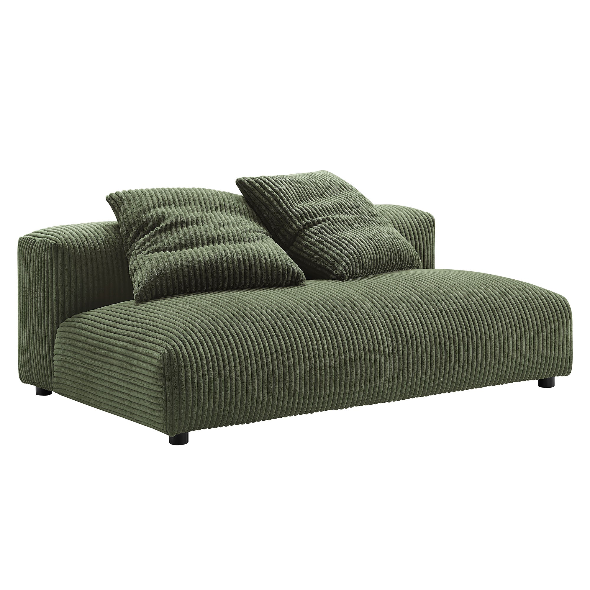 Modway Solace Modular Corduroy Upholstered Armless Loveseat