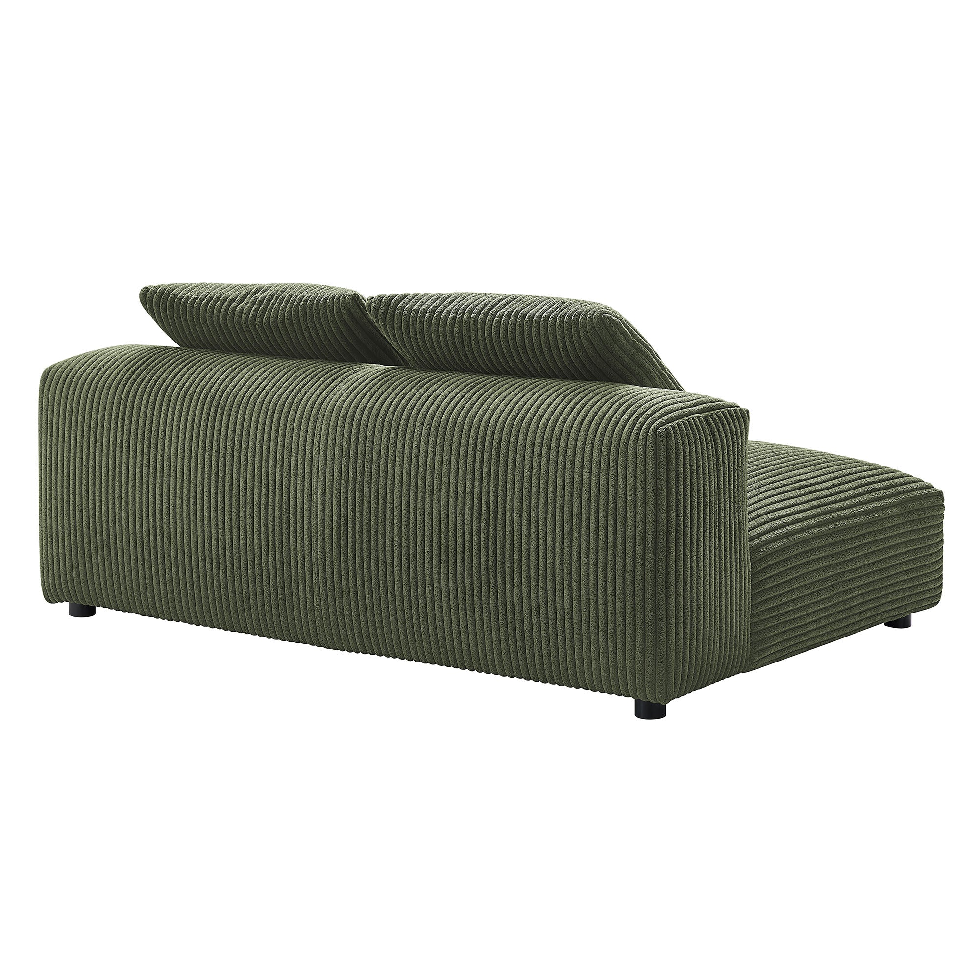 Modway Solace Modular Corduroy Upholstered Armless Loveseat