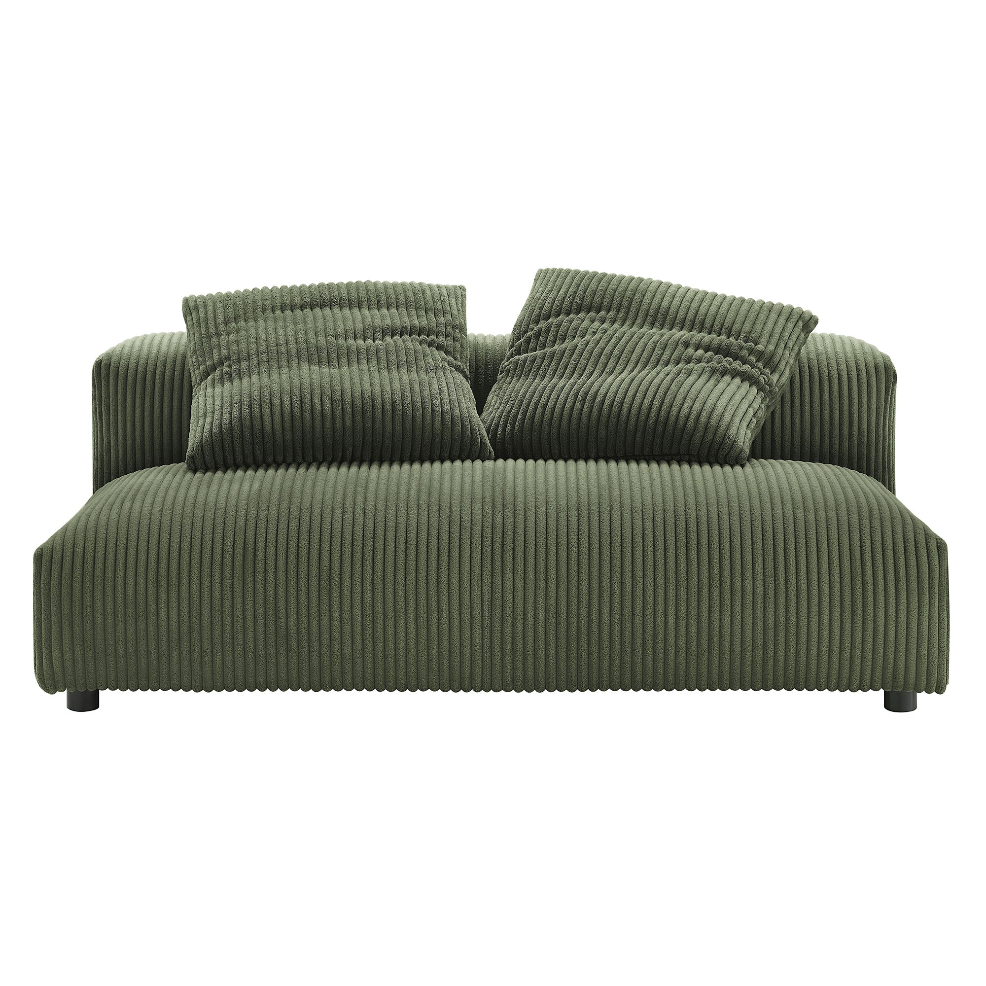 Modway Solace Modular Corduroy Upholstered Armless Loveseat