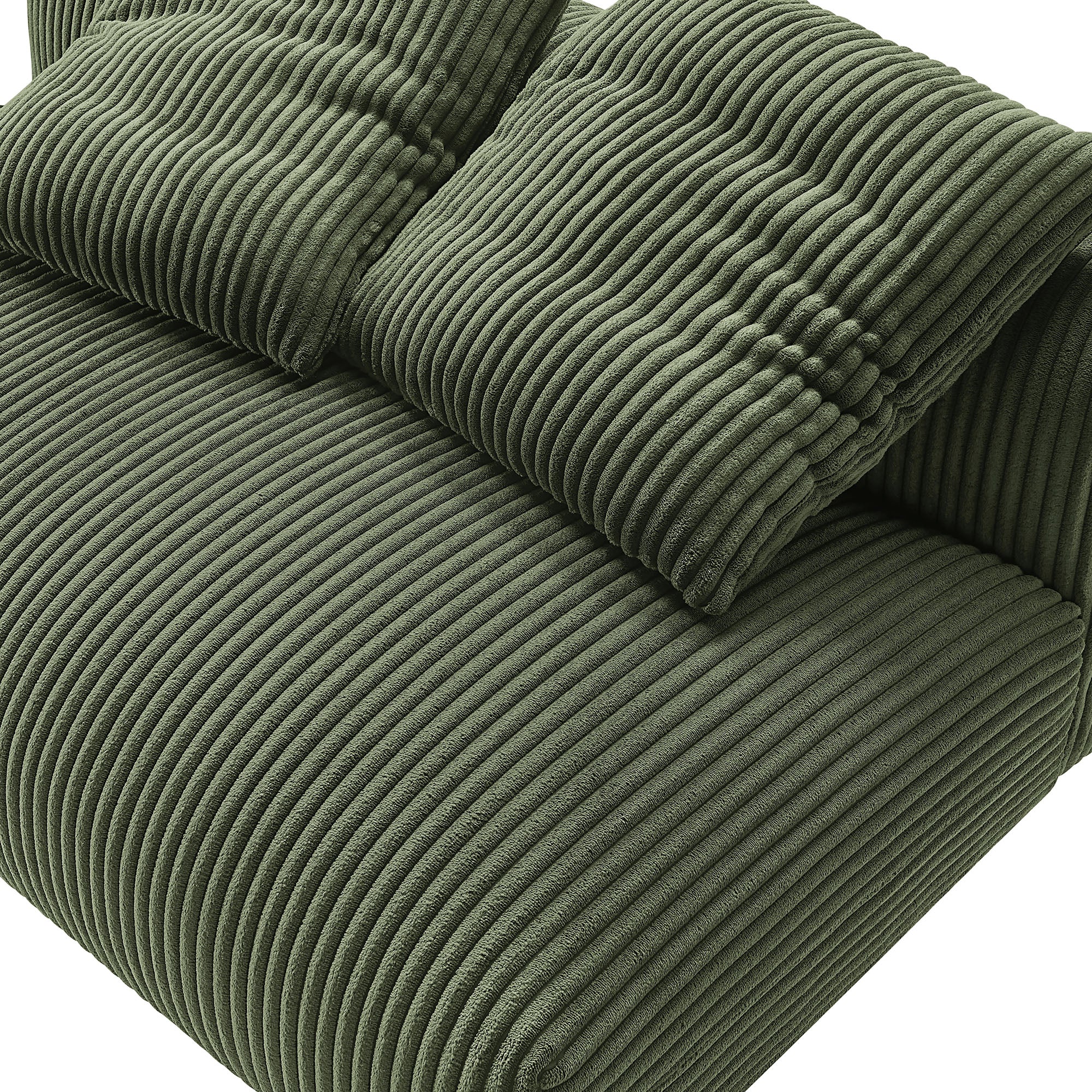 Modway Solace Modular Corduroy Upholstered Armless Loveseat