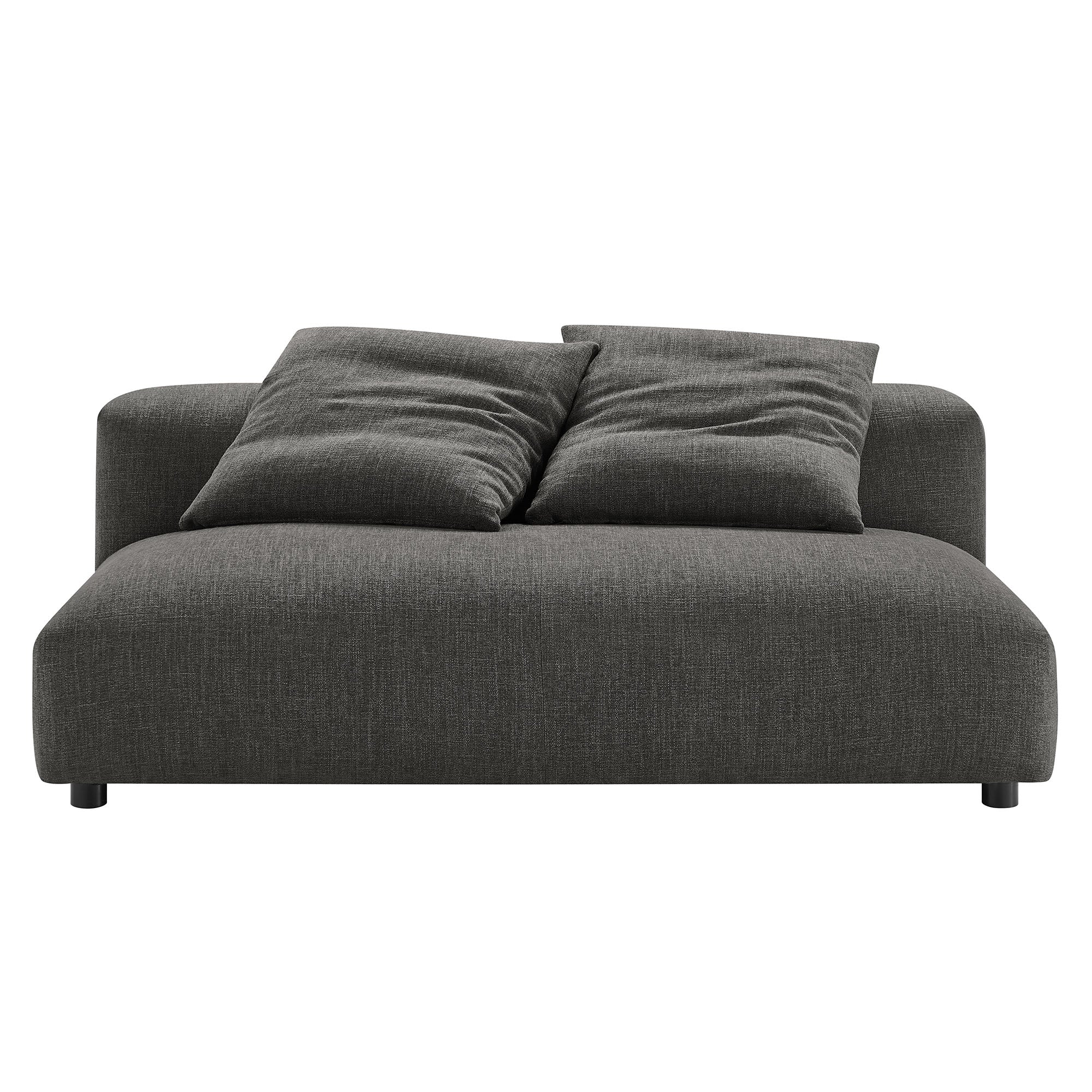 Modway Solace 2-Piece Modular Upholstered Fabric Sectional Sofa With Chaise