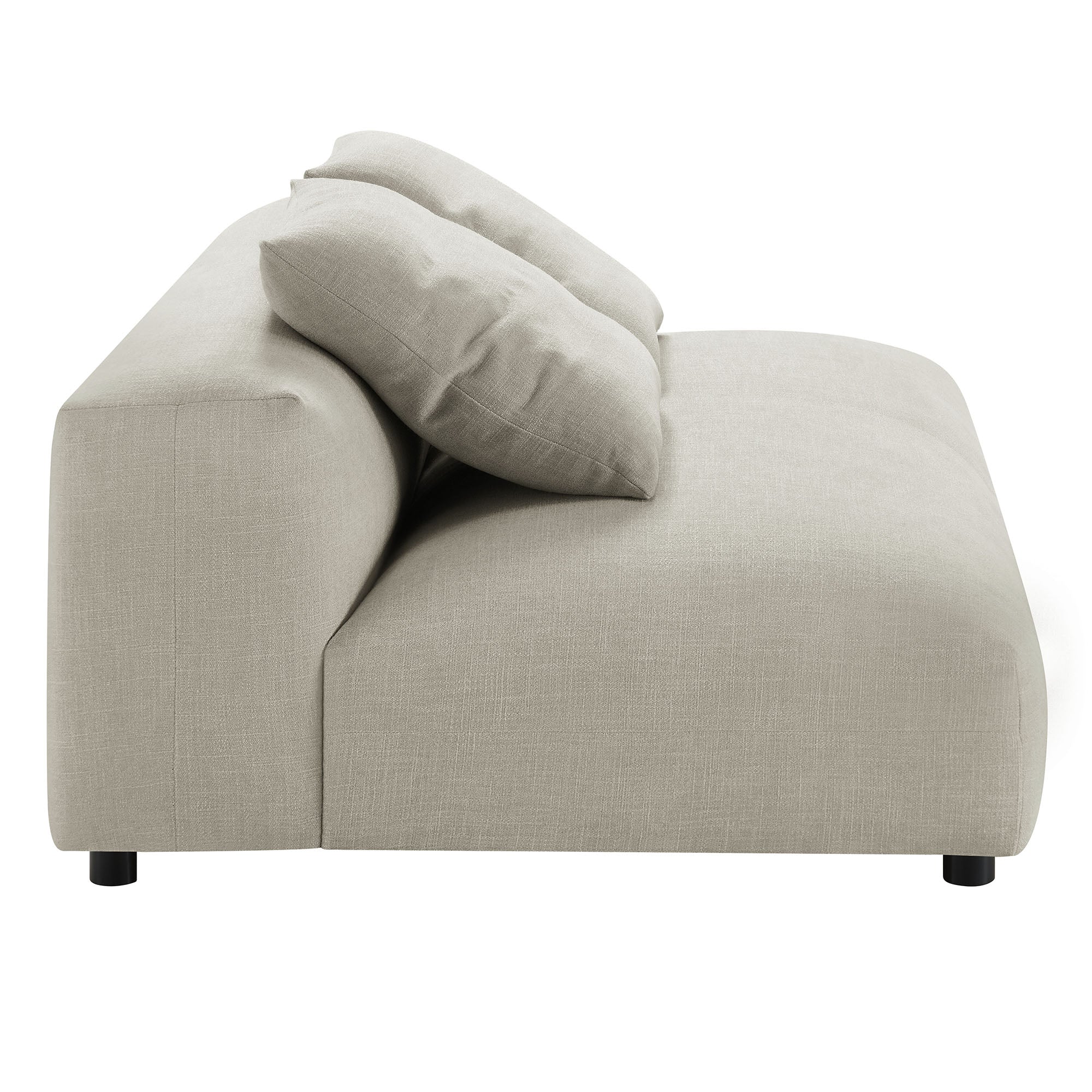 Modway Solace 2-Piece Modular Upholstered Fabric Sectional Sofa With Chaise