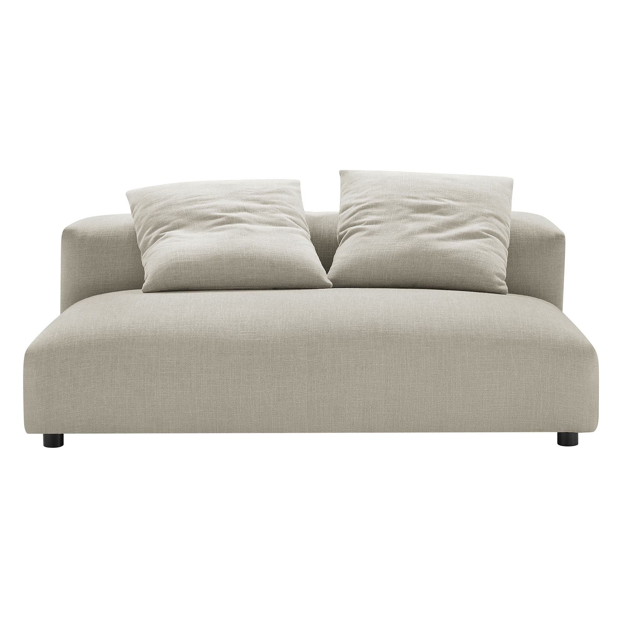 Modway Solace Modular Upholstered Fabric Armless Loveseat