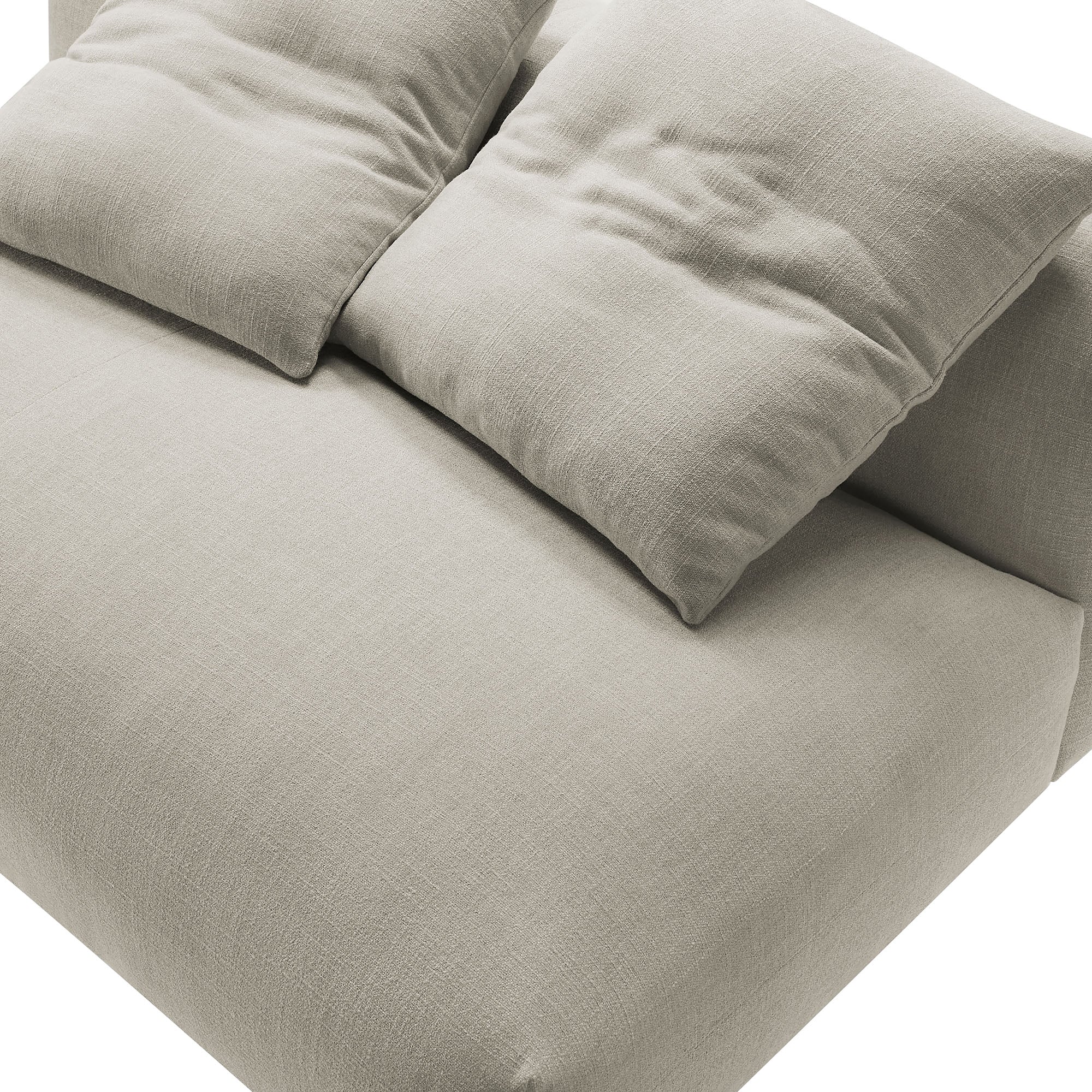 Modway Solace Modular Upholstered Fabric Armless Loveseat