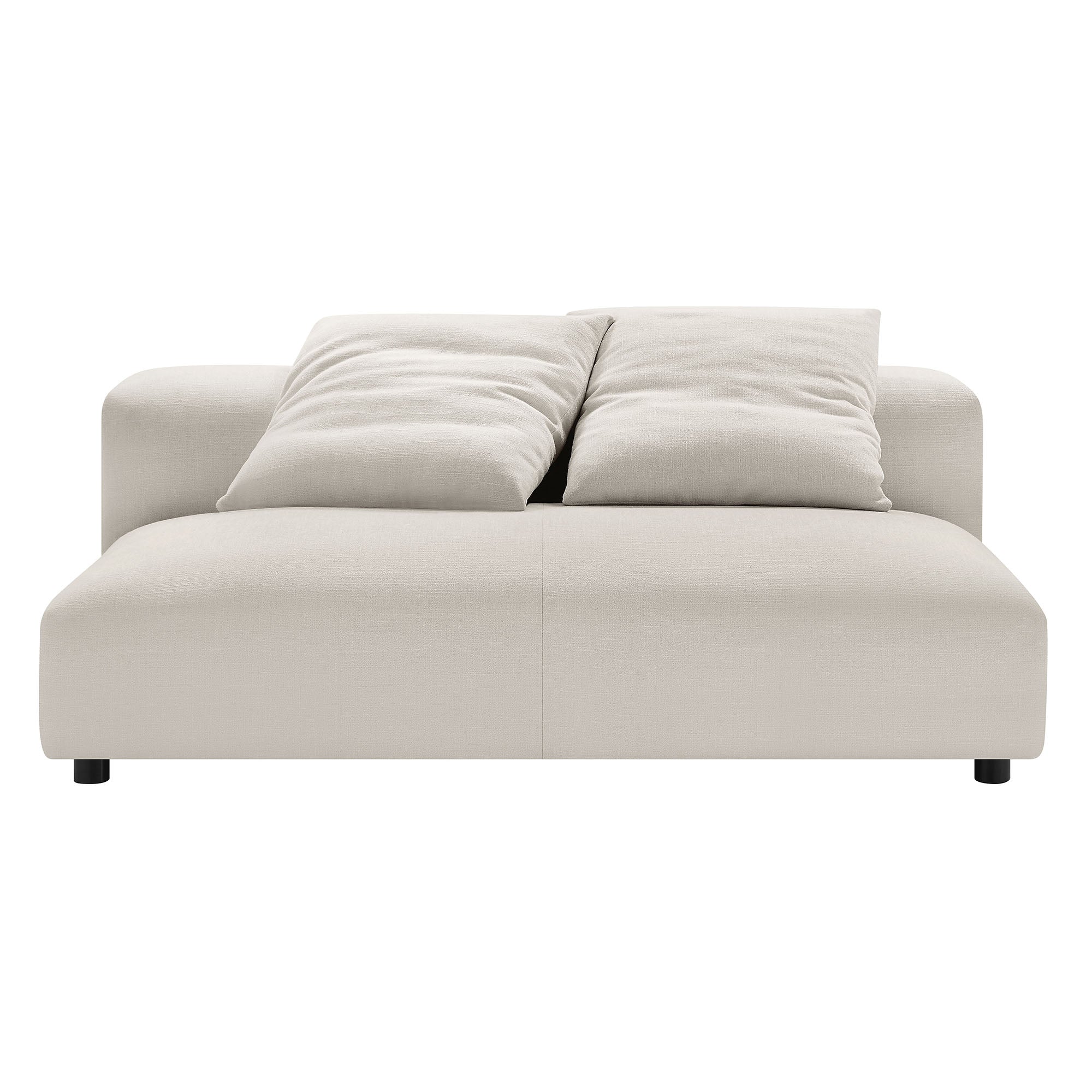 Modway Solace Modular Upholstered Fabric Armless Loveseat
