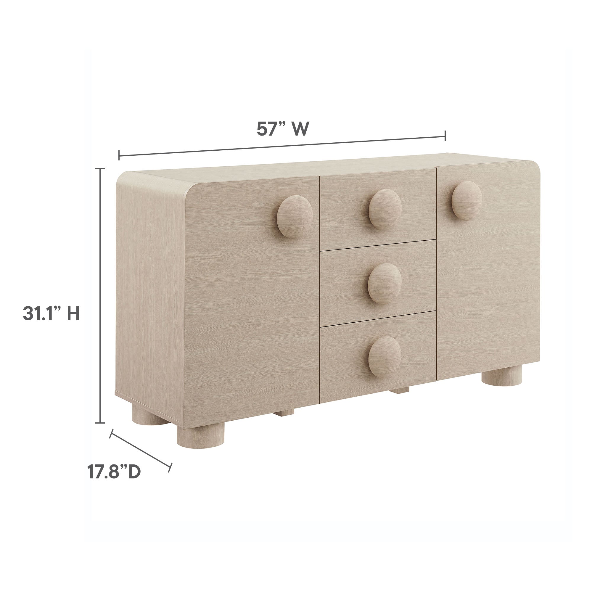 Modway Sonnet 57" Sideboard Storage Cabinet