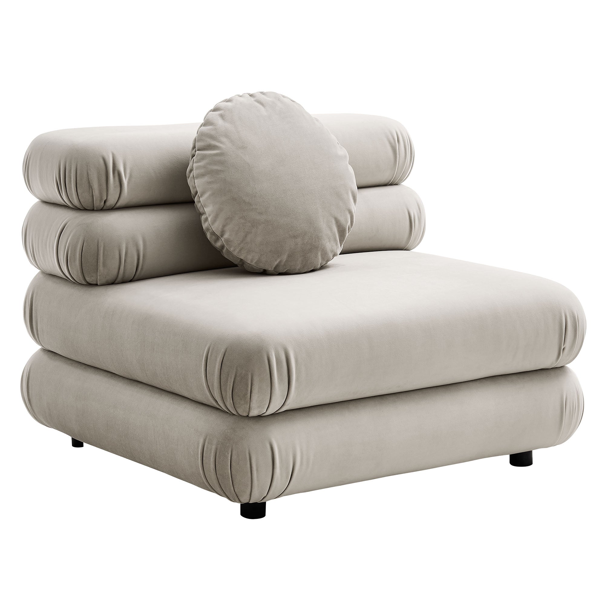 Modway Jubilee 4-Piece Modular Performance Velvet Sectional Sofa