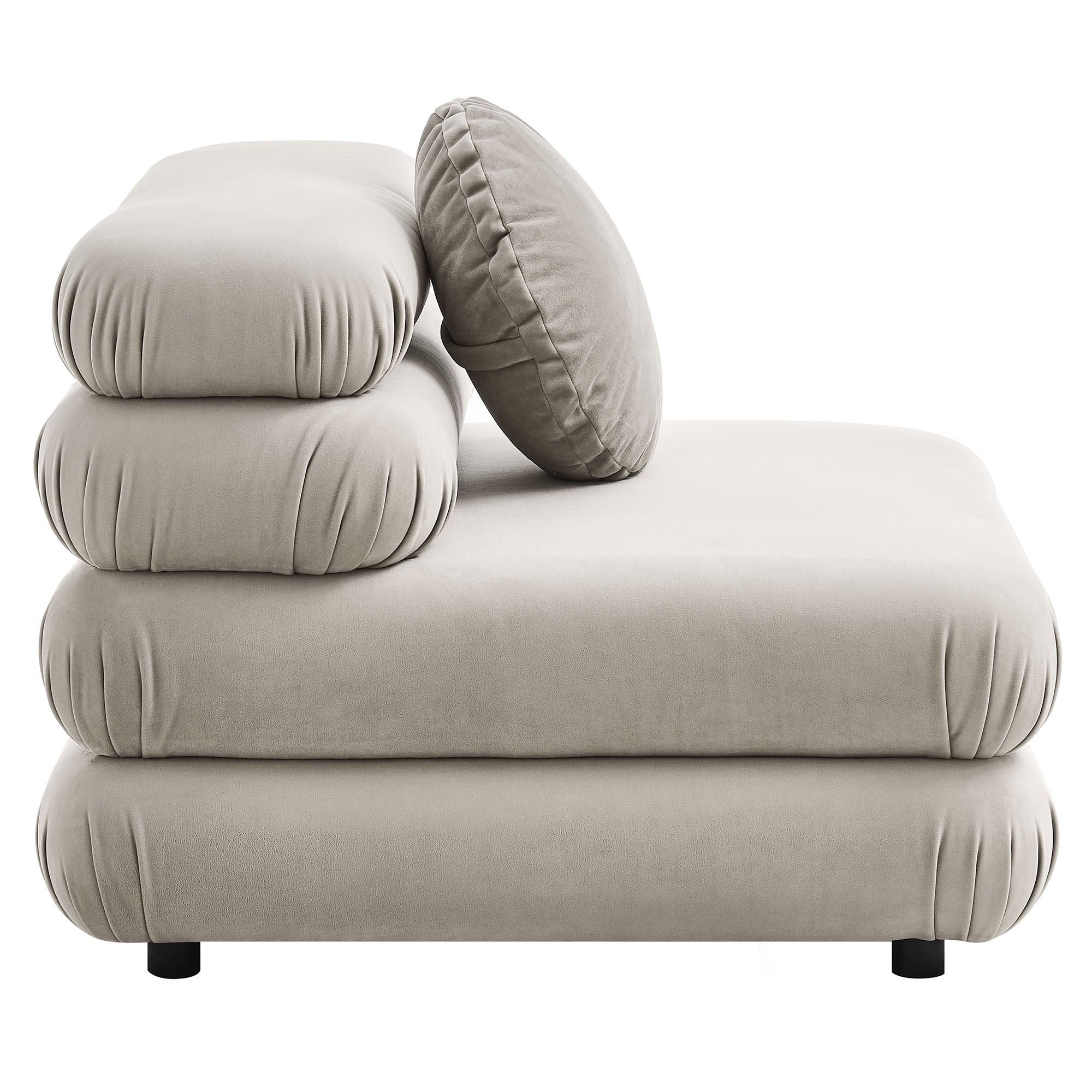 Modway Jubilee 4-Piece Modular Performance Velvet Sectional Sofa