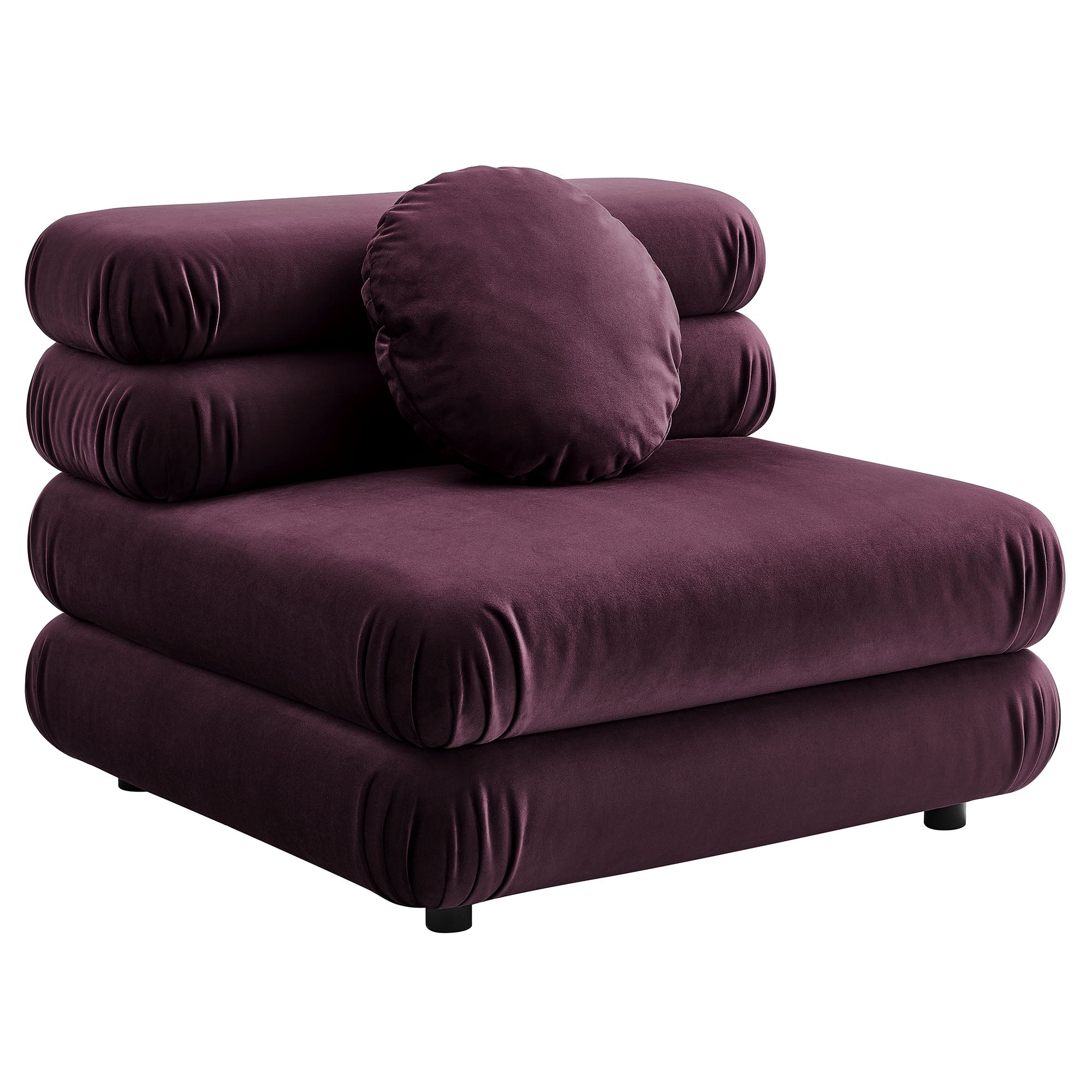 Modway Jubilee 4-Piece Modular Performance Velvet Sectional Sofa