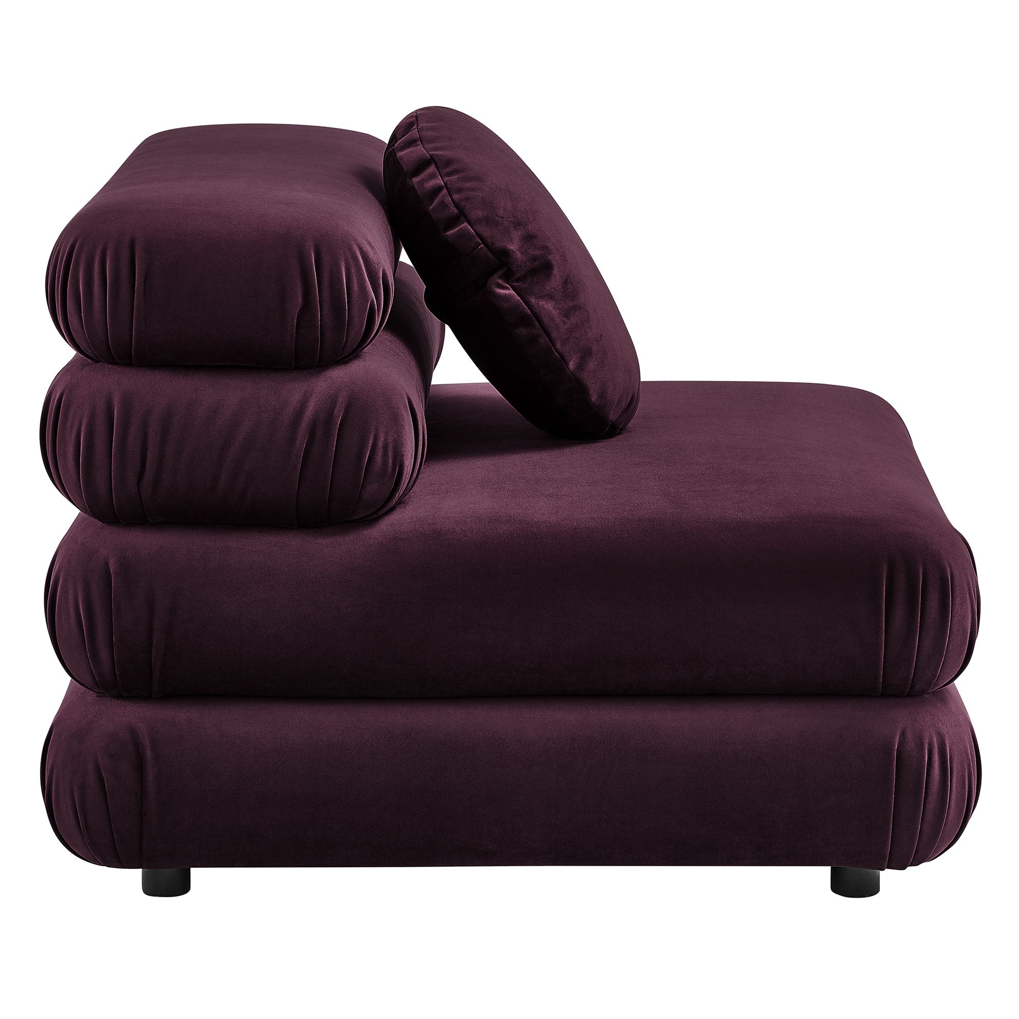 Modway Jubilee 4-Piece Modular Performance Velvet Sectional Sofa