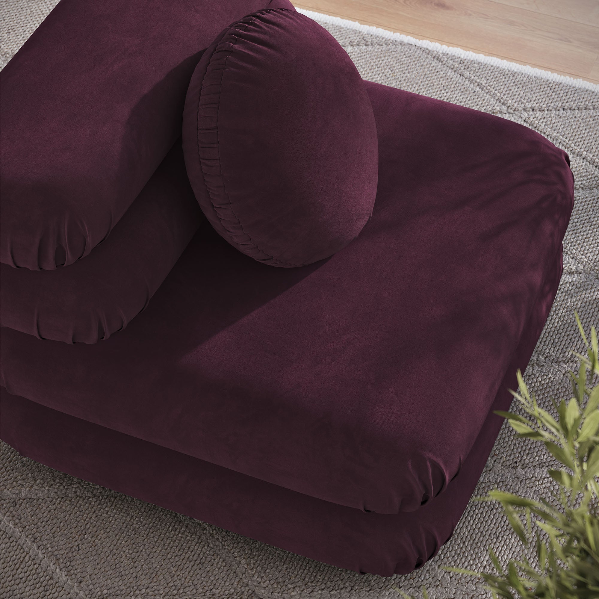 Modway Jubilee Modular Performance Velvet Armless Chair