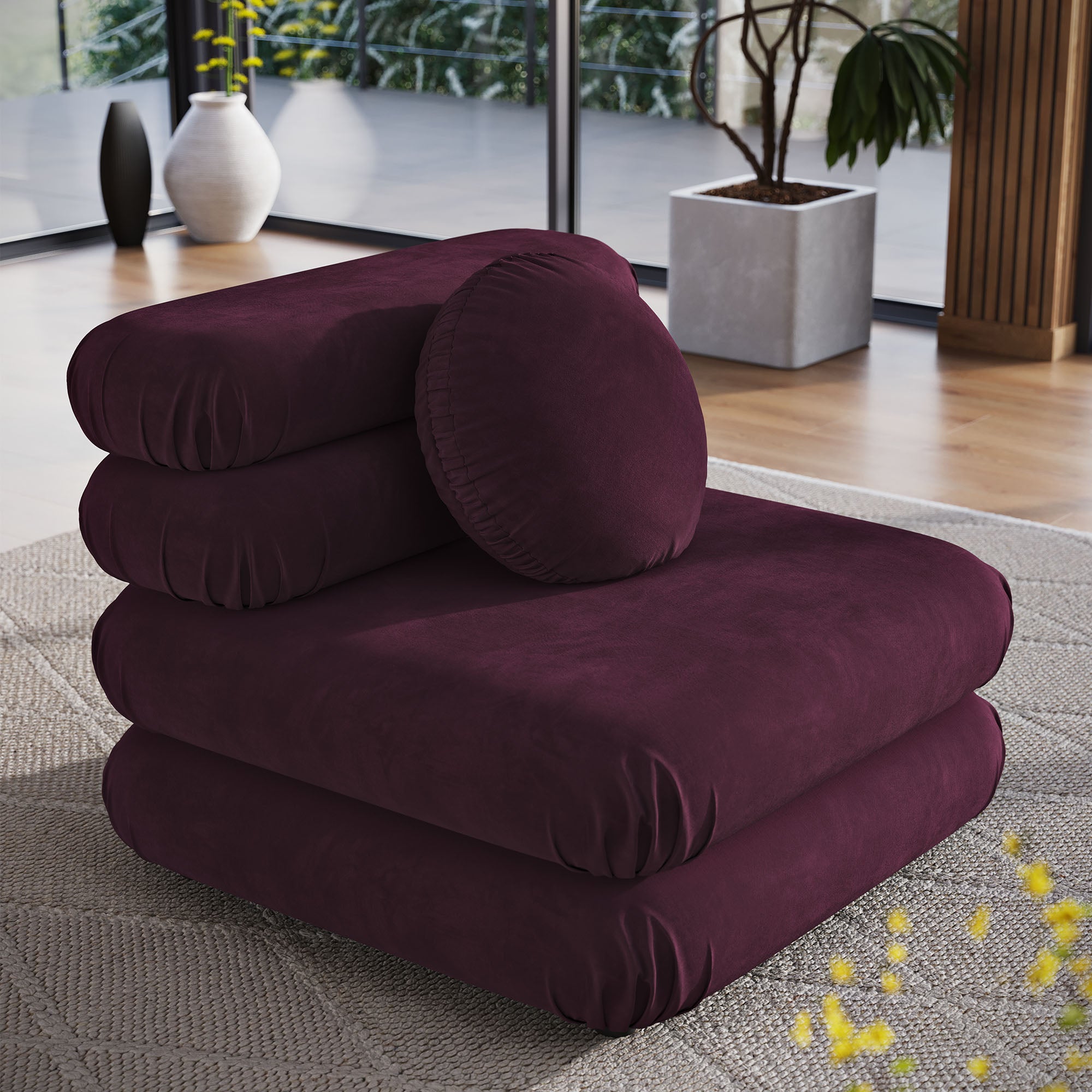 Modway Jubilee Modular Performance Velvet Armless Chair