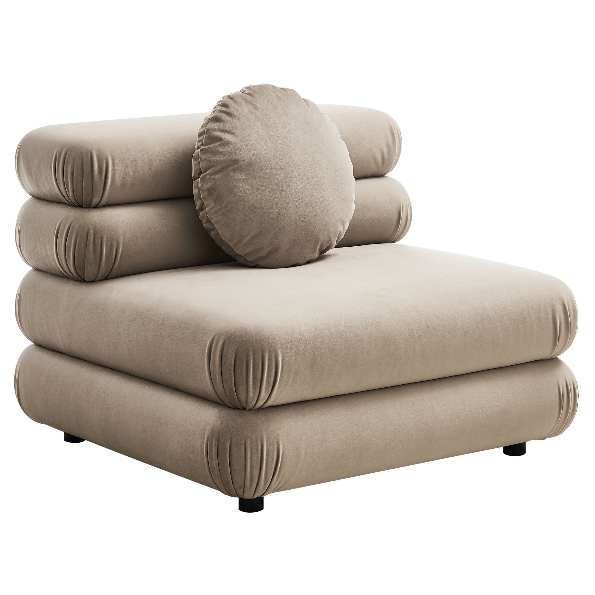 Modway Jubilee 4-Piece Modular Performance Velvet Sectional Sofa
