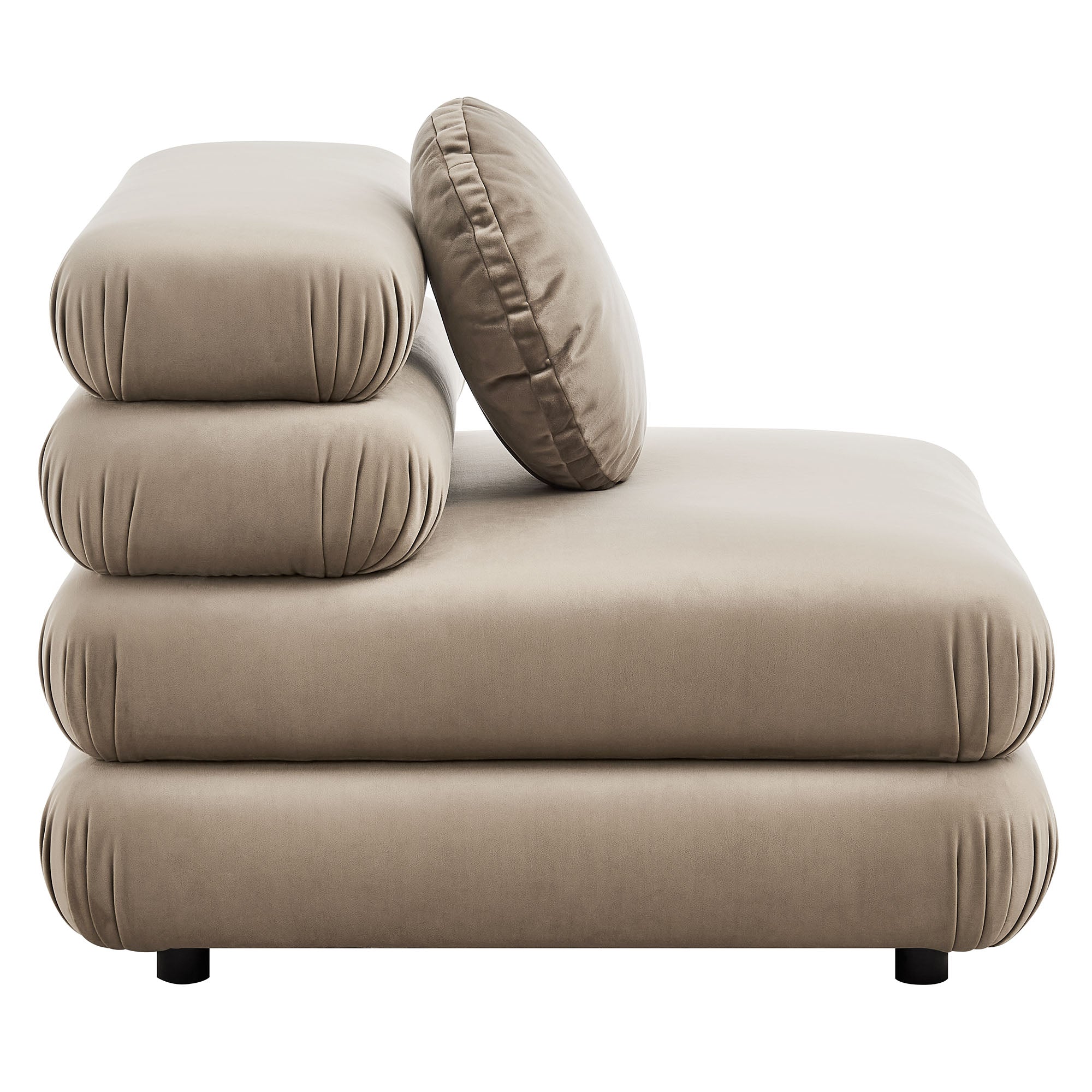 Modway Jubilee 4-Piece Modular Performance Velvet Sectional Sofa