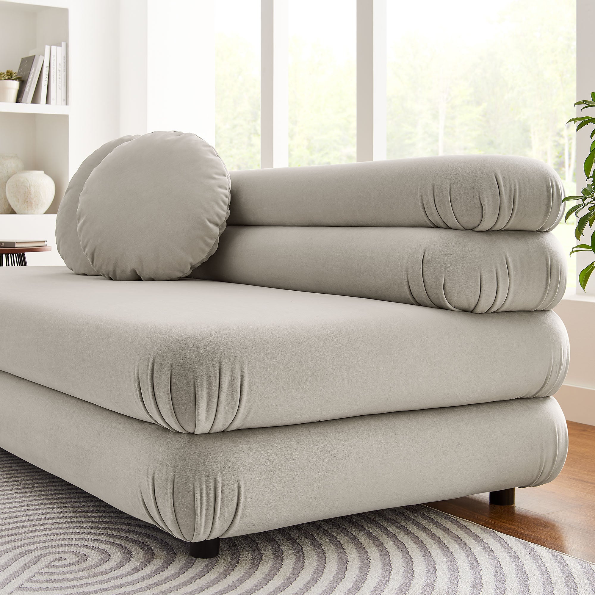 Modway Jubilee Modular Performance Velvet Armless Loveseat