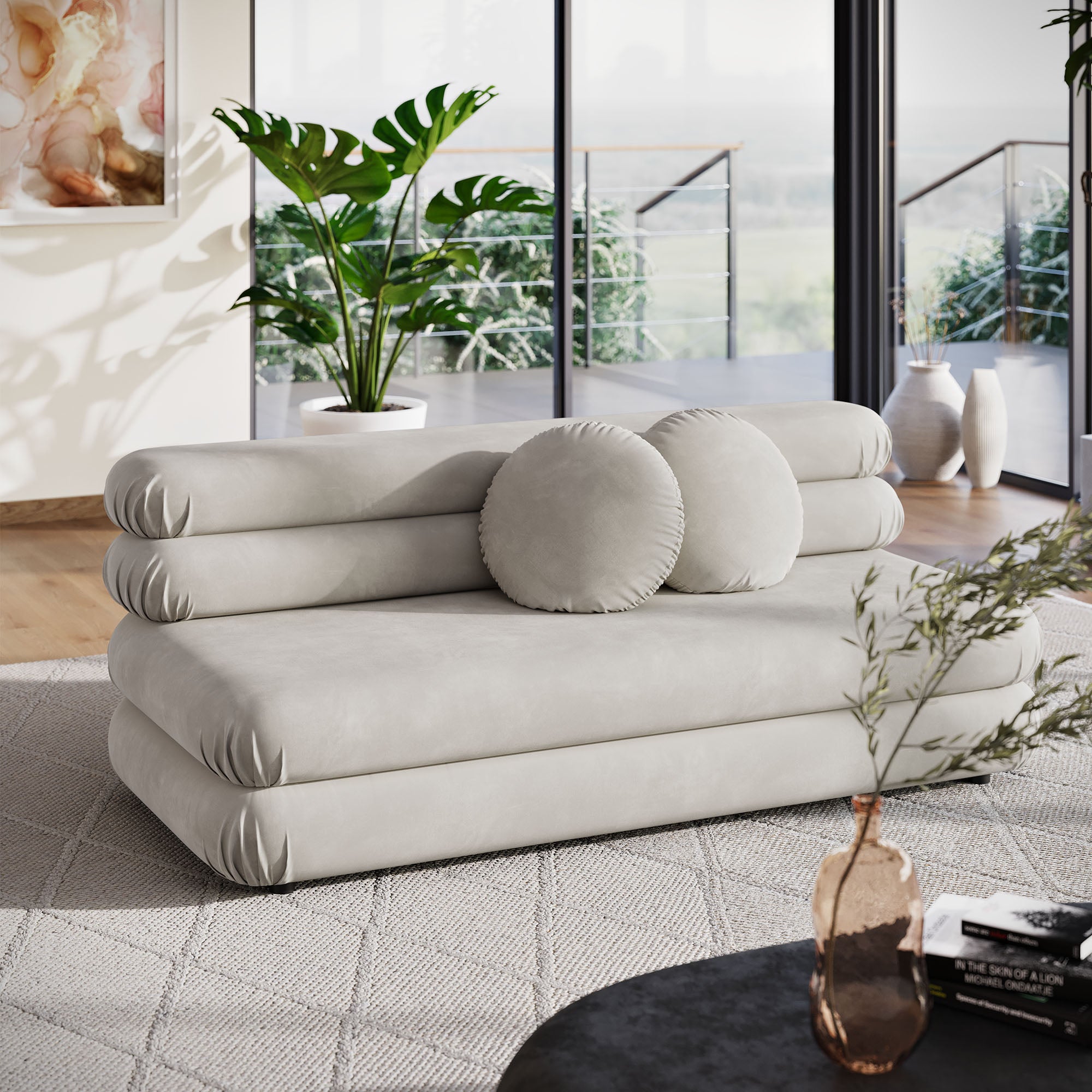 Modway Jubilee Modular Performance Velvet Armless Loveseat