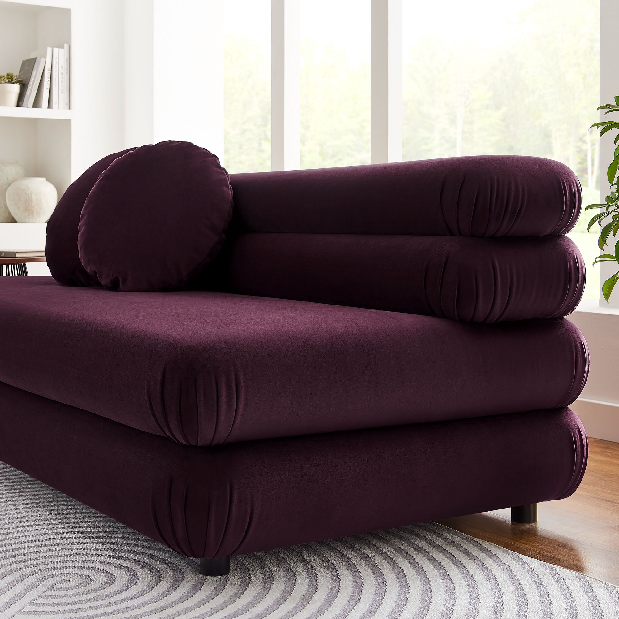 Modway Jubilee Modular Performance Velvet Armless Loveseat