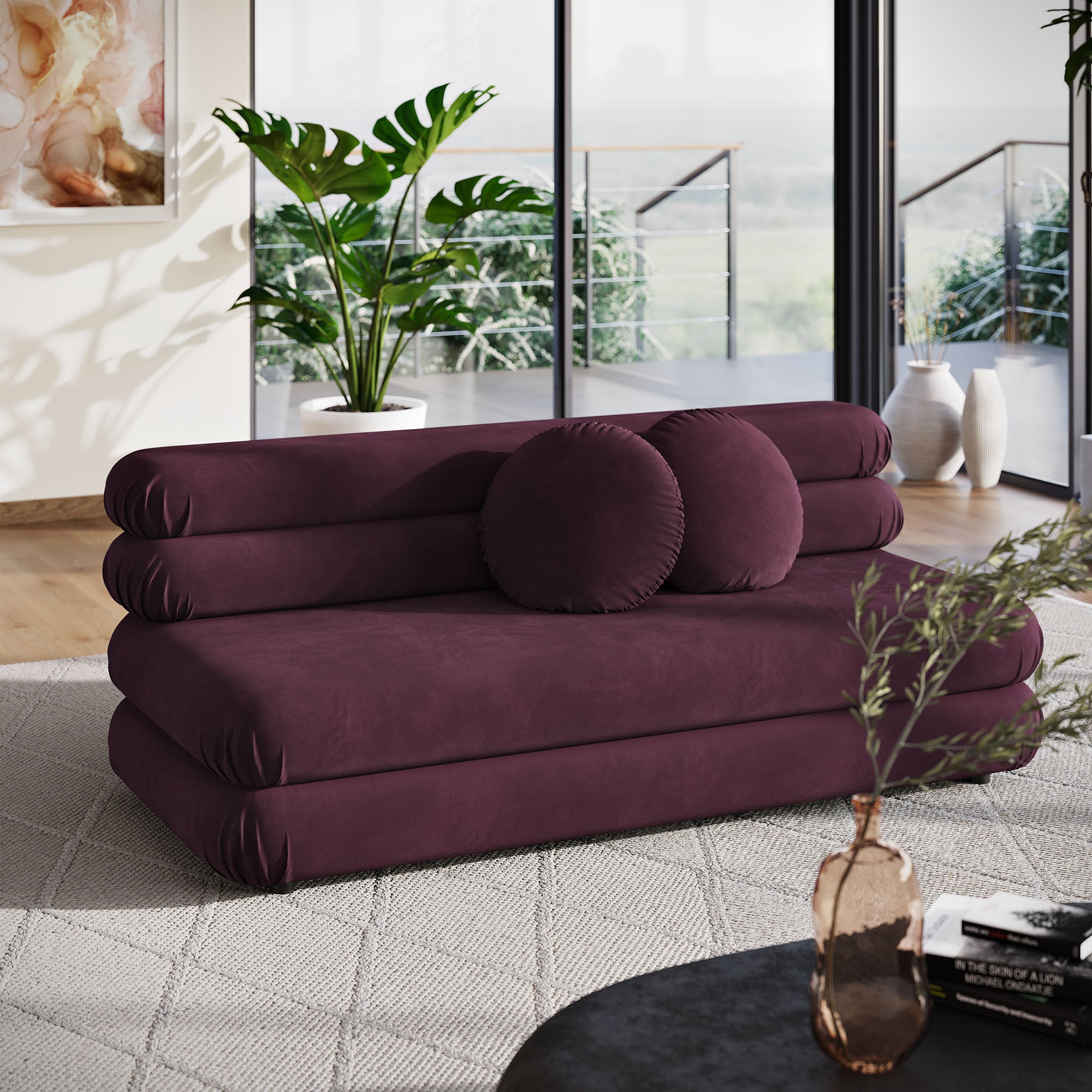Modway Jubilee Modular Performance Velvet Armless Loveseat