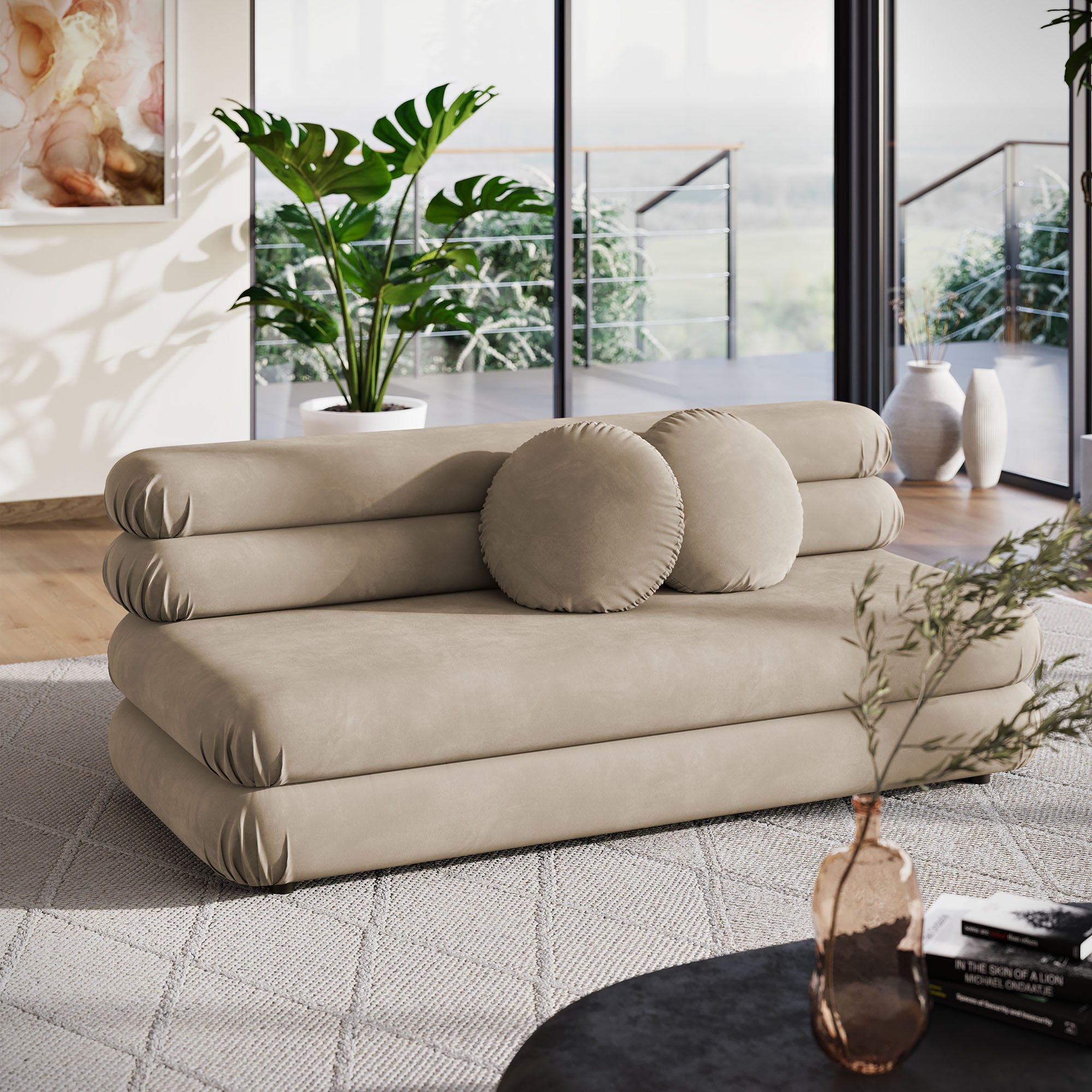 Modway Jubilee Modular Performance Velvet Armless Loveseat