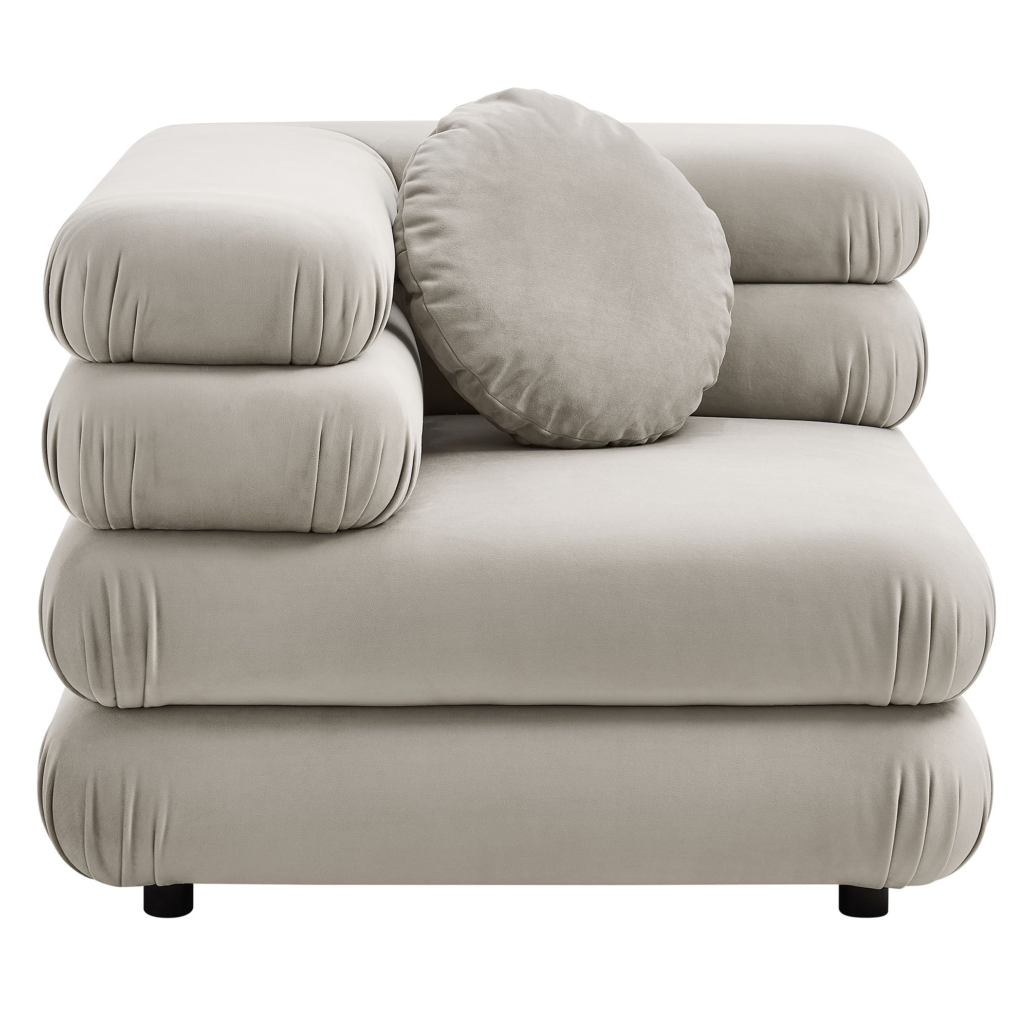 Modway Jubilee 4-Piece Modular Performance Velvet Sectional Sofa