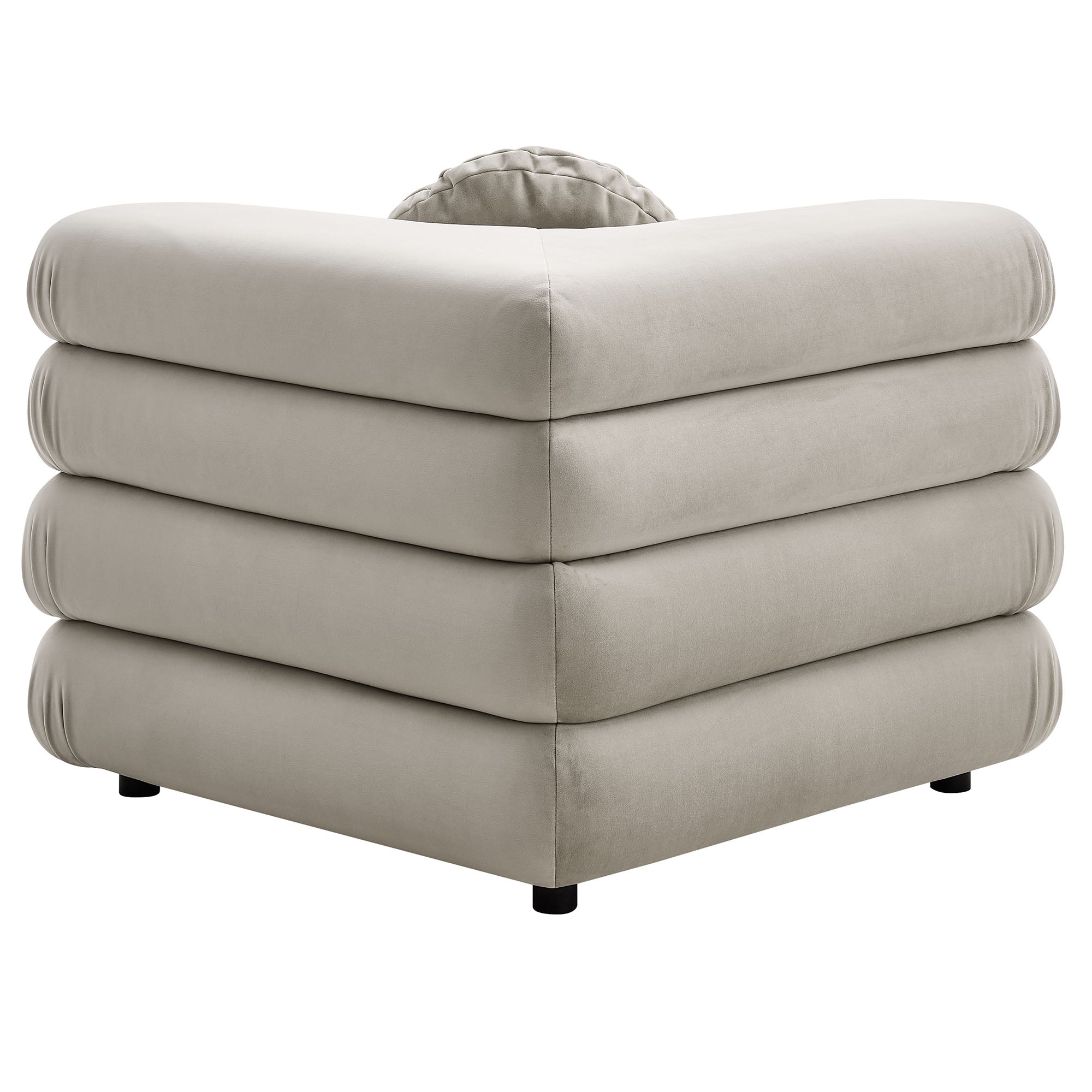 Modway Jubilee 4-Piece Modular Performance Velvet Sectional Sofa