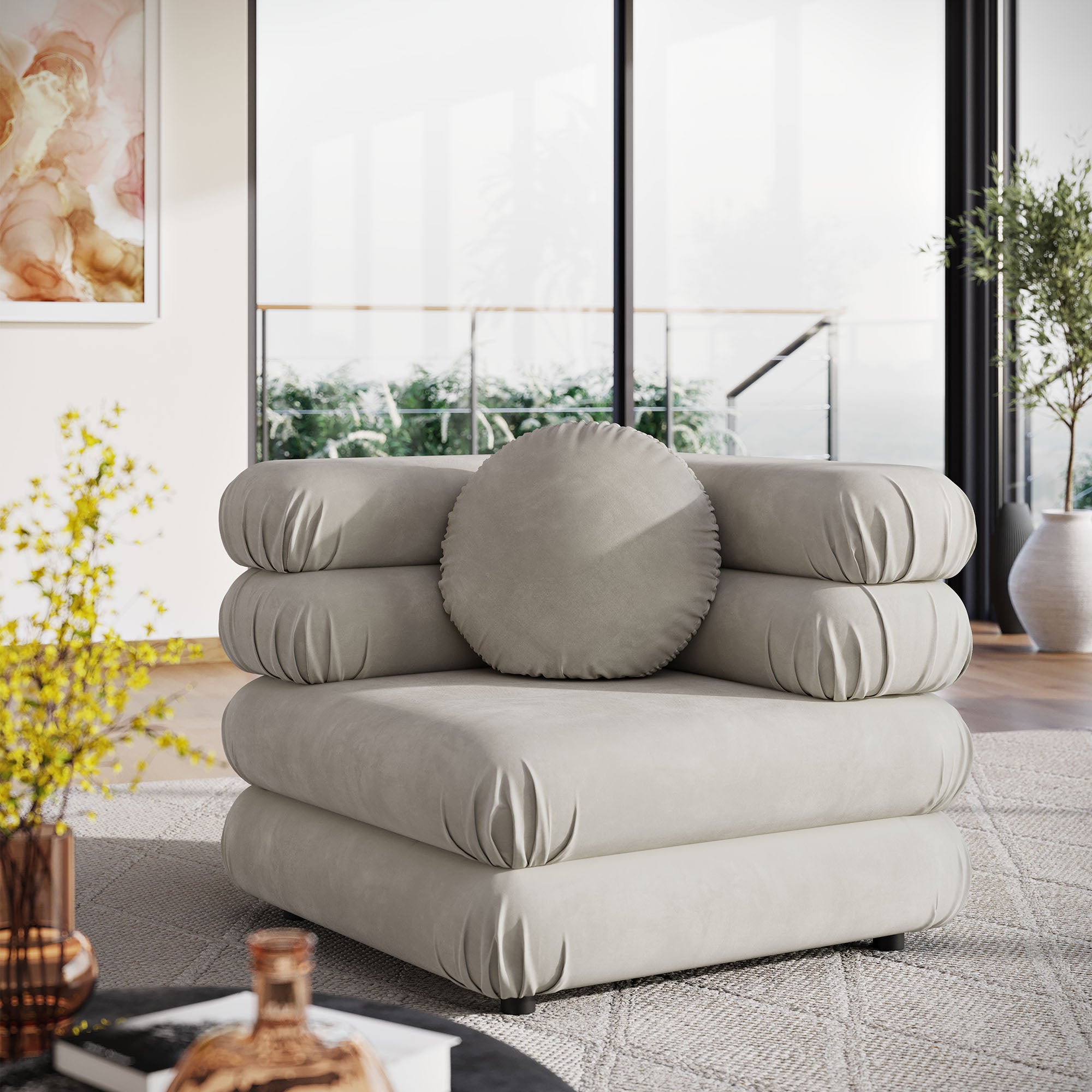 Modway Jubilee Modular Performance Velvet Corner Chair