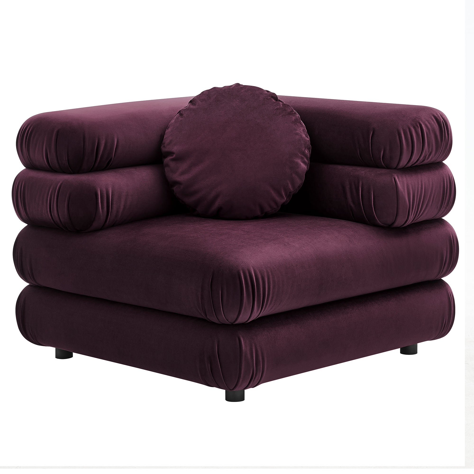Modway Jubilee 4-Piece Modular Performance Velvet Sectional Sofa