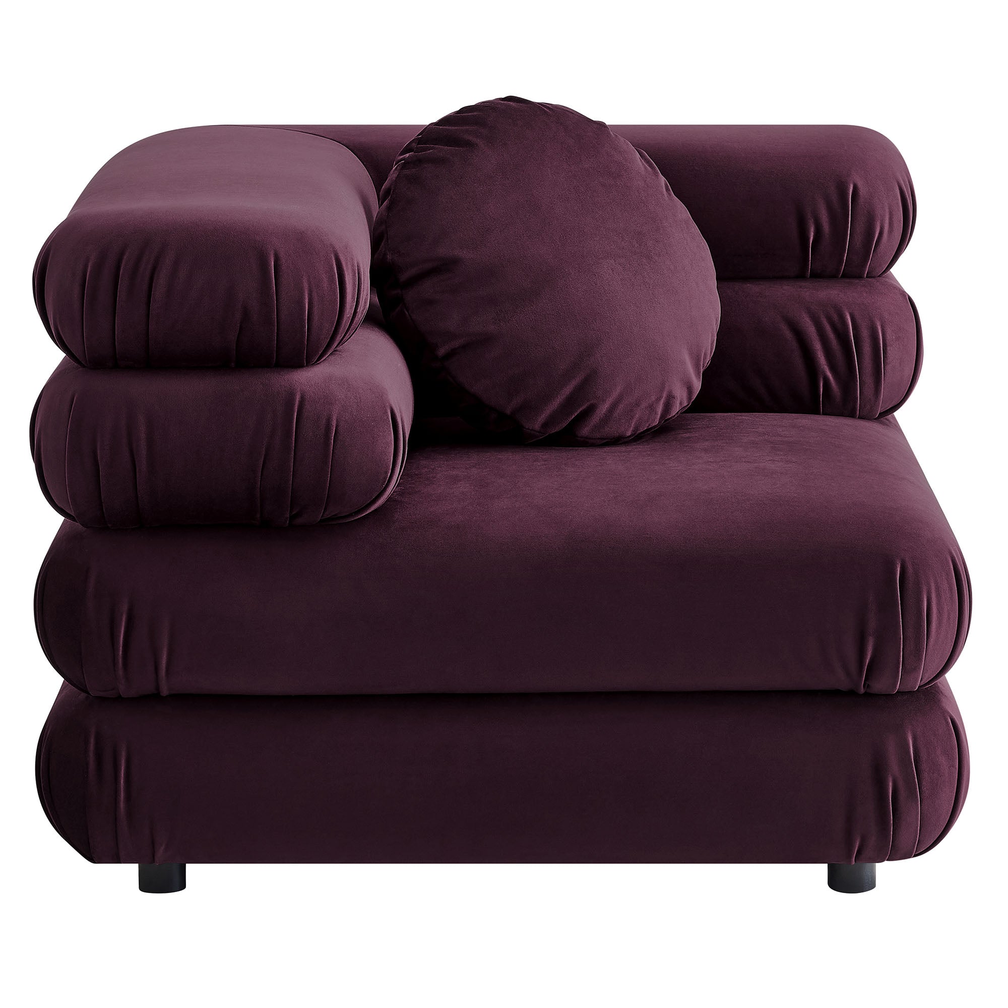 Modway Jubilee 4-Piece Modular Performance Velvet Sectional Sofa