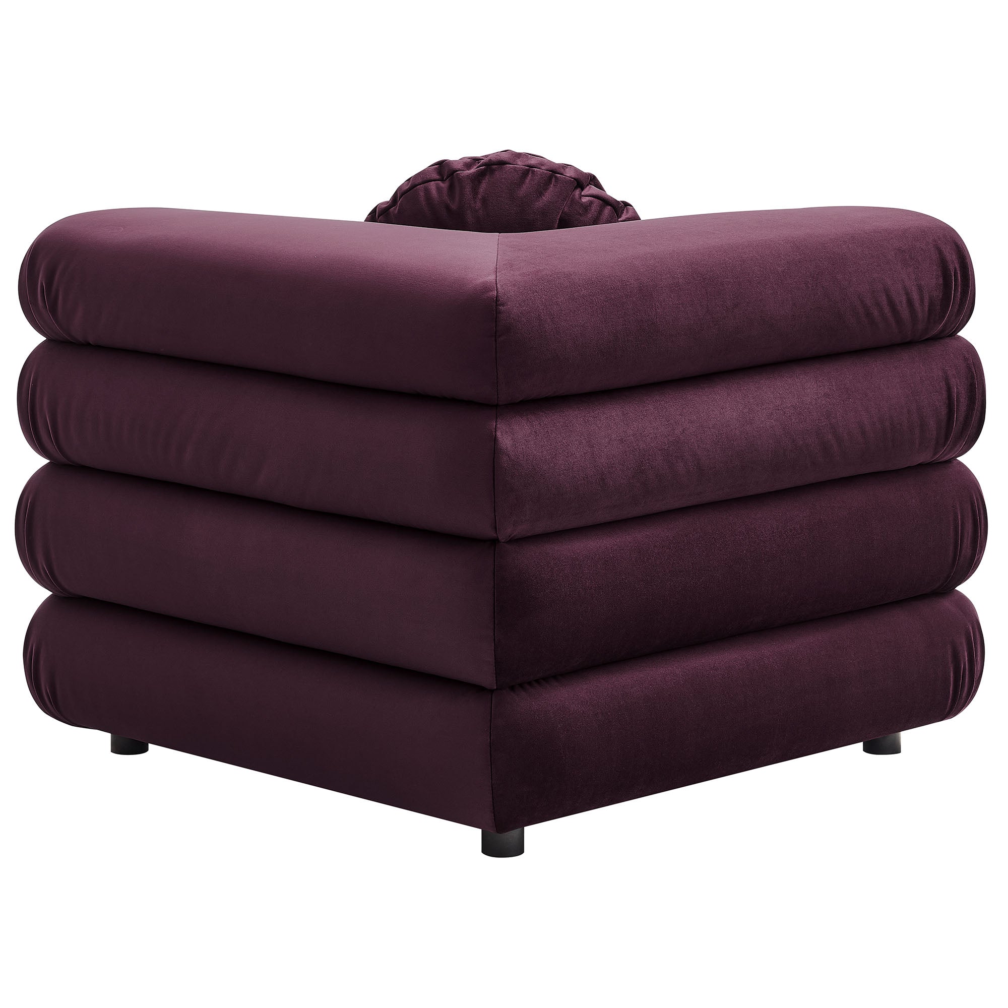 Modway Jubilee 4-Piece Modular Performance Velvet Sectional Sofa