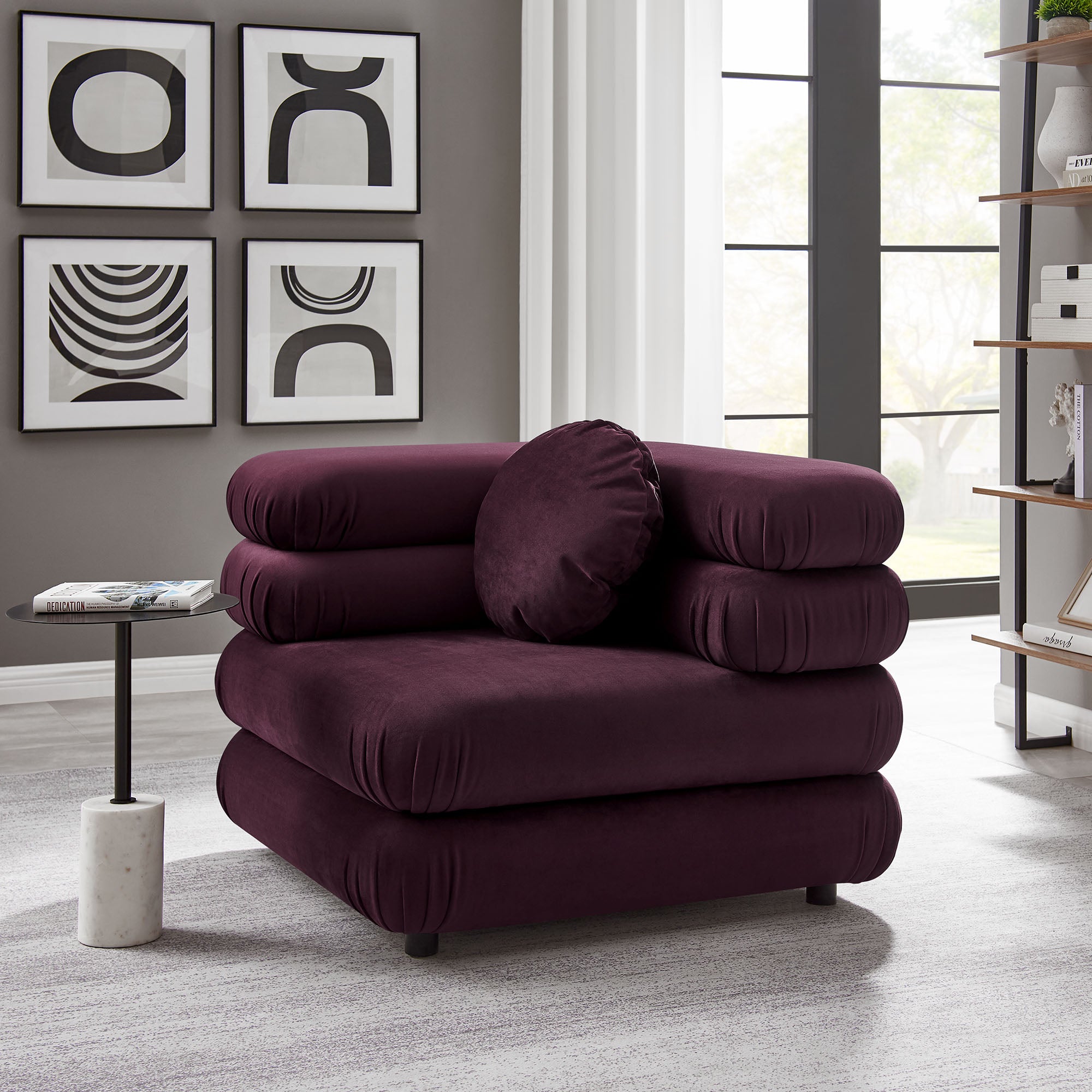 Modway Jubilee Modular Performance Velvet Corner Chair