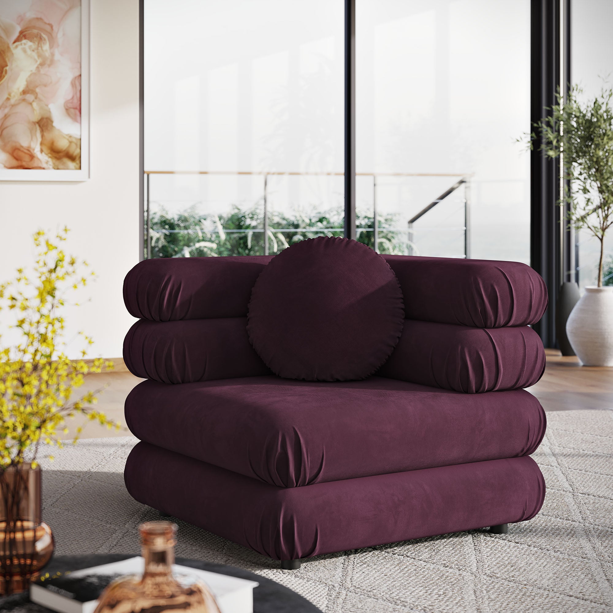 Modway Jubilee Modular Performance Velvet Corner Chair
