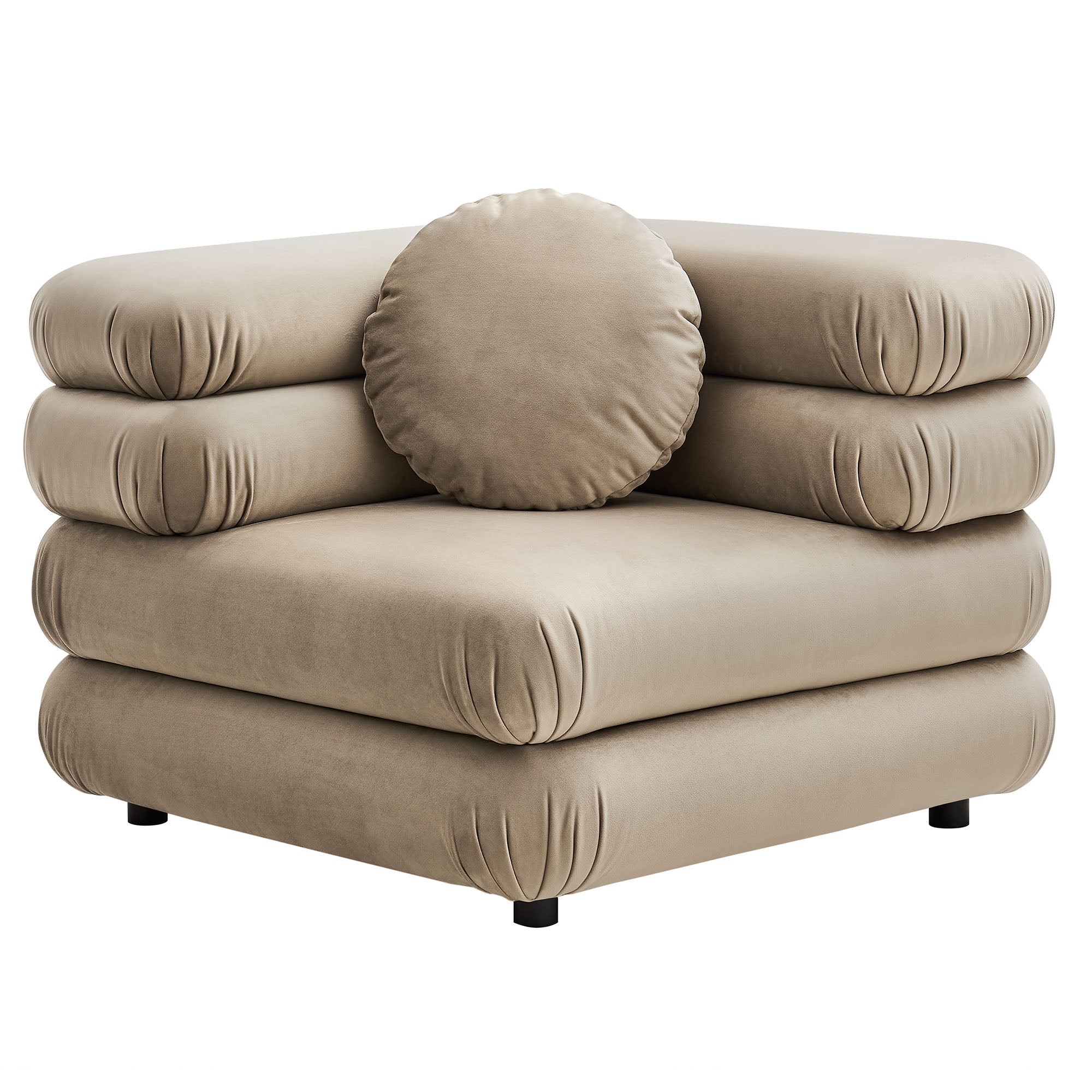 Modway Jubilee 4-Piece Modular Performance Velvet Sectional Sofa