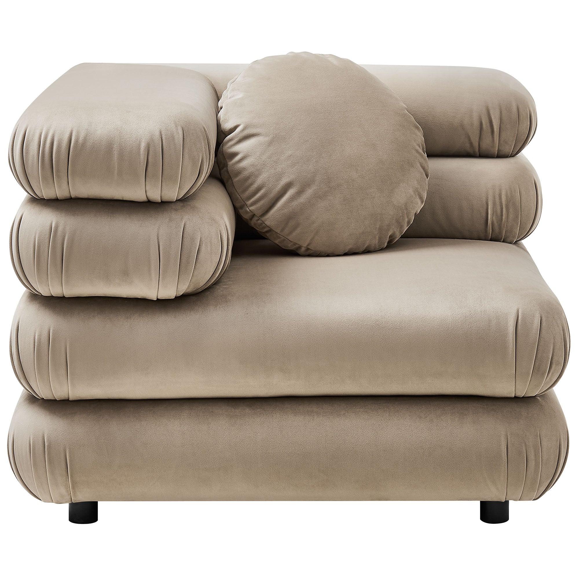 Modway Jubilee 4-Piece Modular Performance Velvet Sectional Sofa