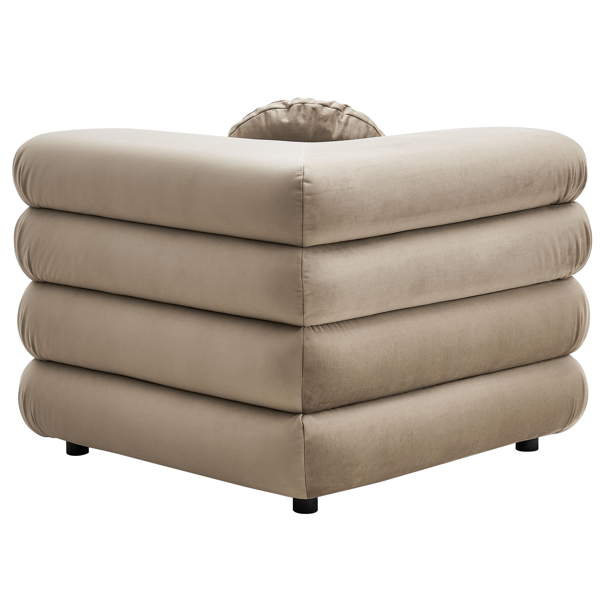 Modway Jubilee 4-Piece Modular Performance Velvet Sectional Sofa